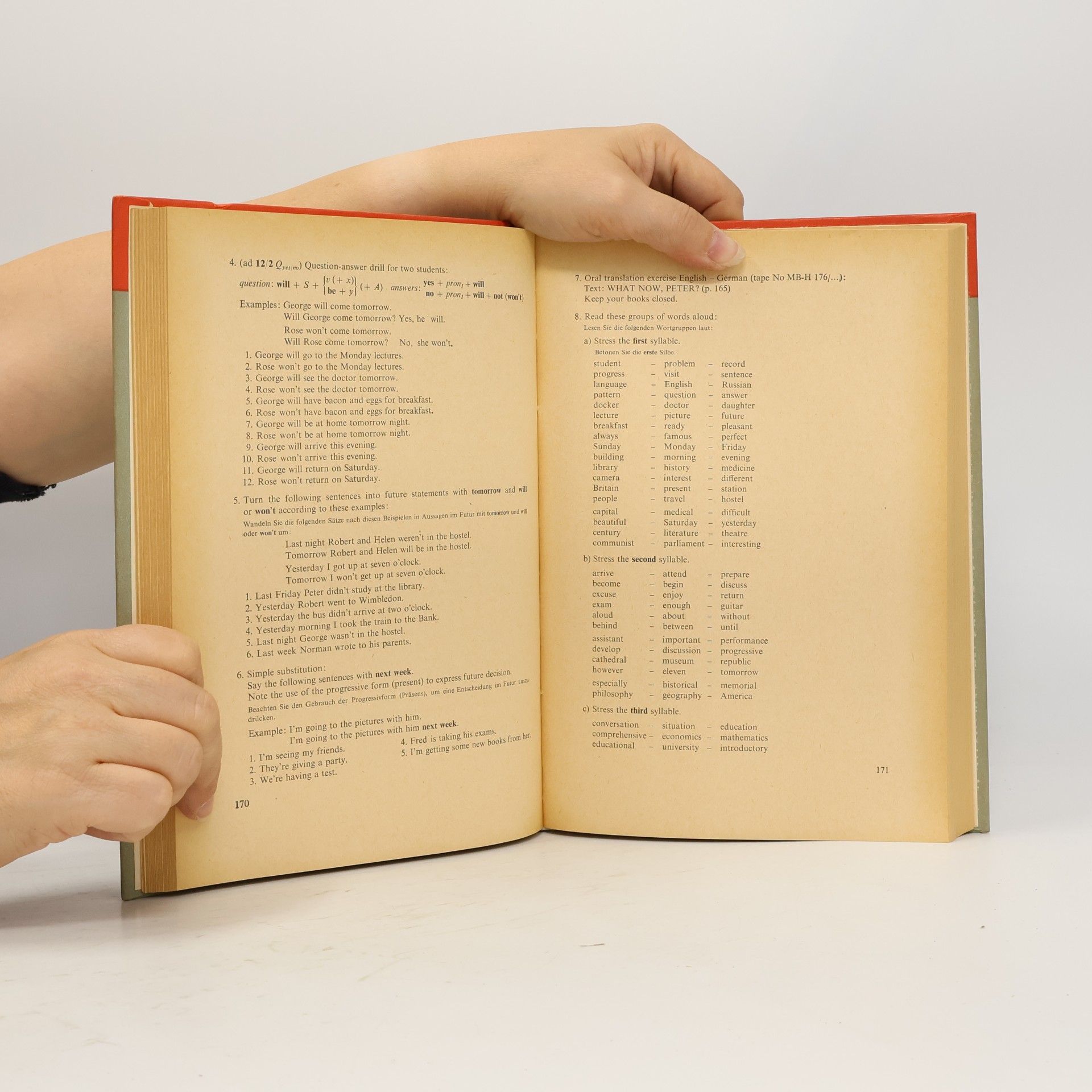 List English for German students