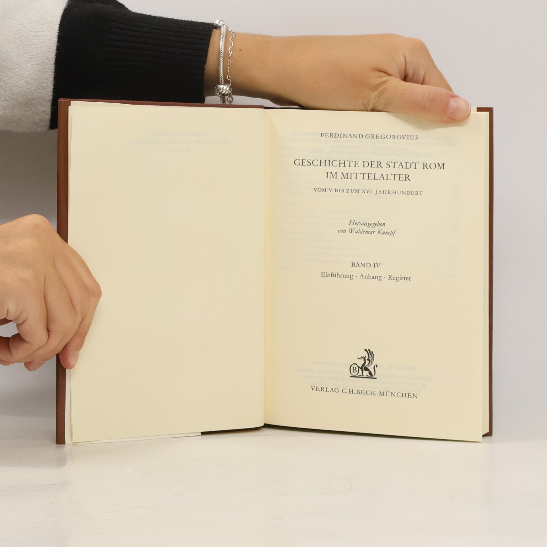 Gregorovius Geschichte der Stadt Rom im Mittelalter I.-IV.