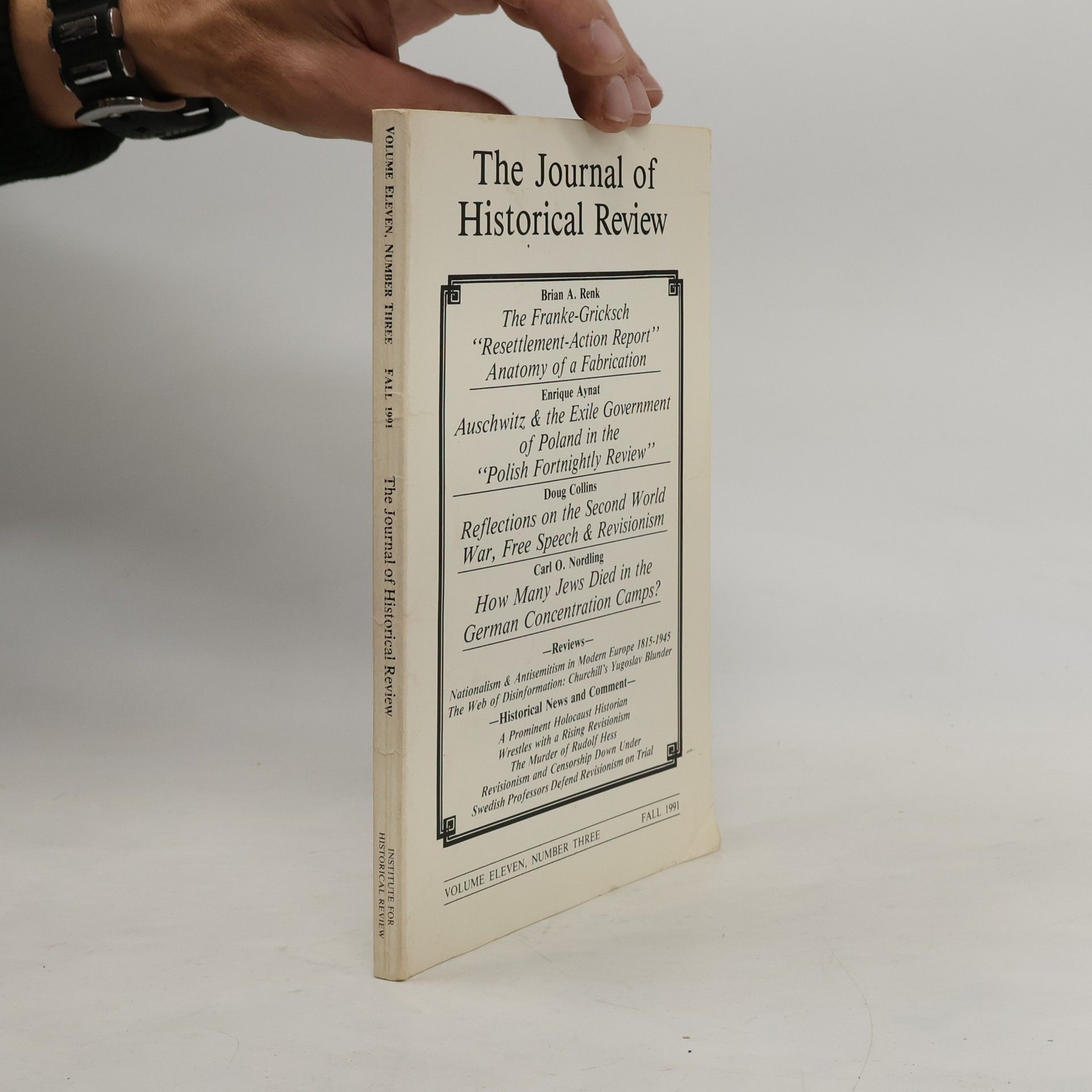 Carl O. Nordling The Journal of Historical Review