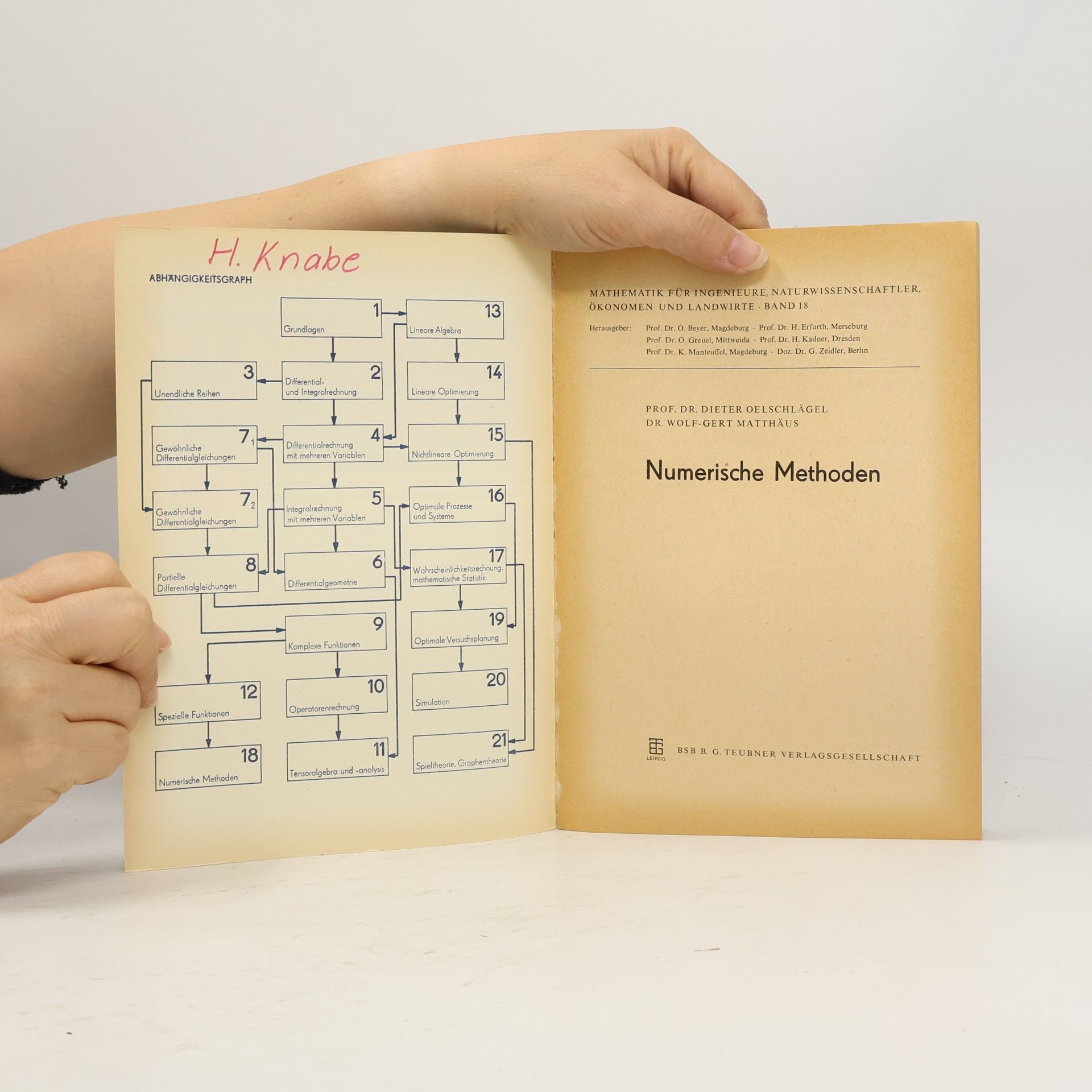 Wolf-Gert Matthäus Mathematik. Numerische Methoden 18