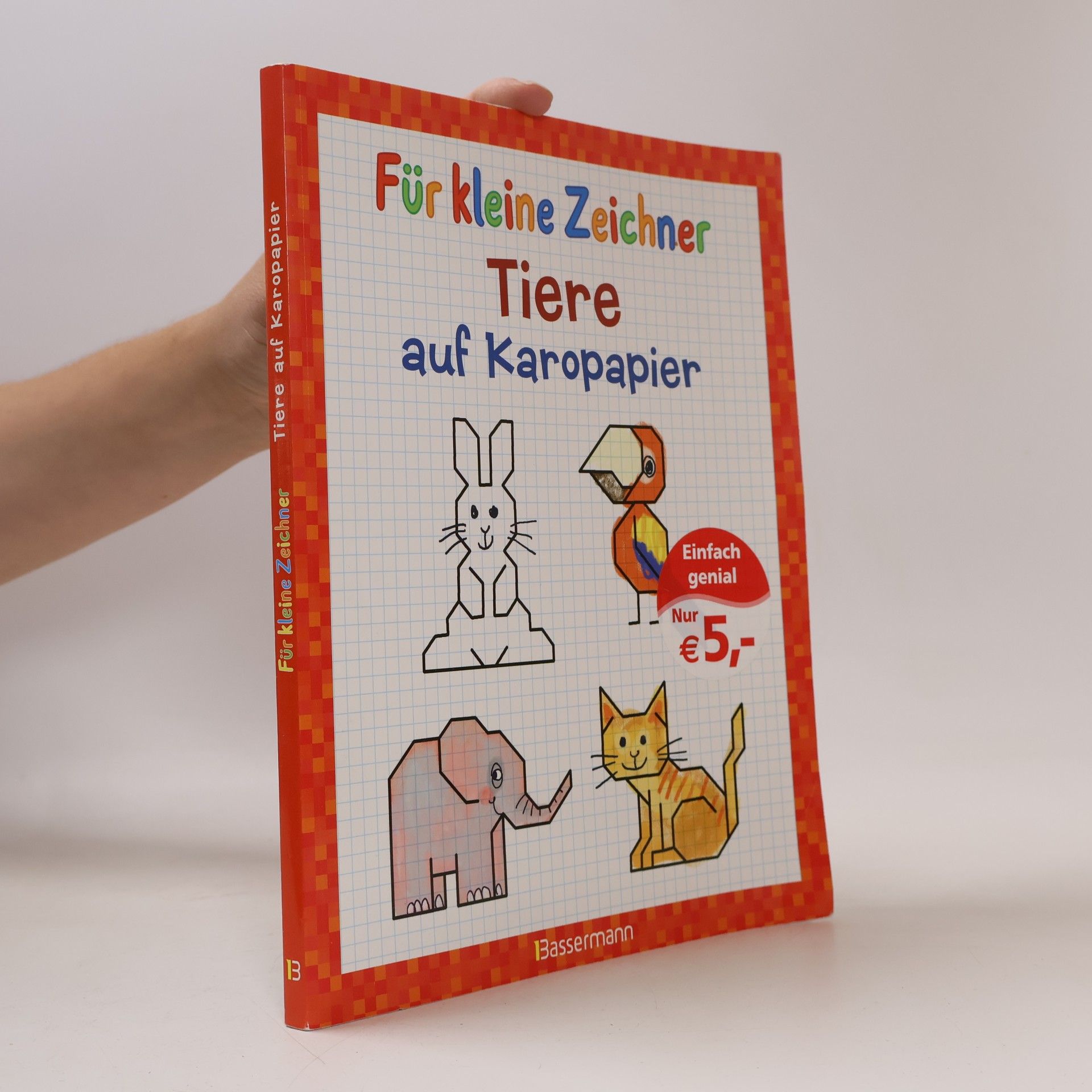 Für kleine Zeichner - Tiere auf Karopapier