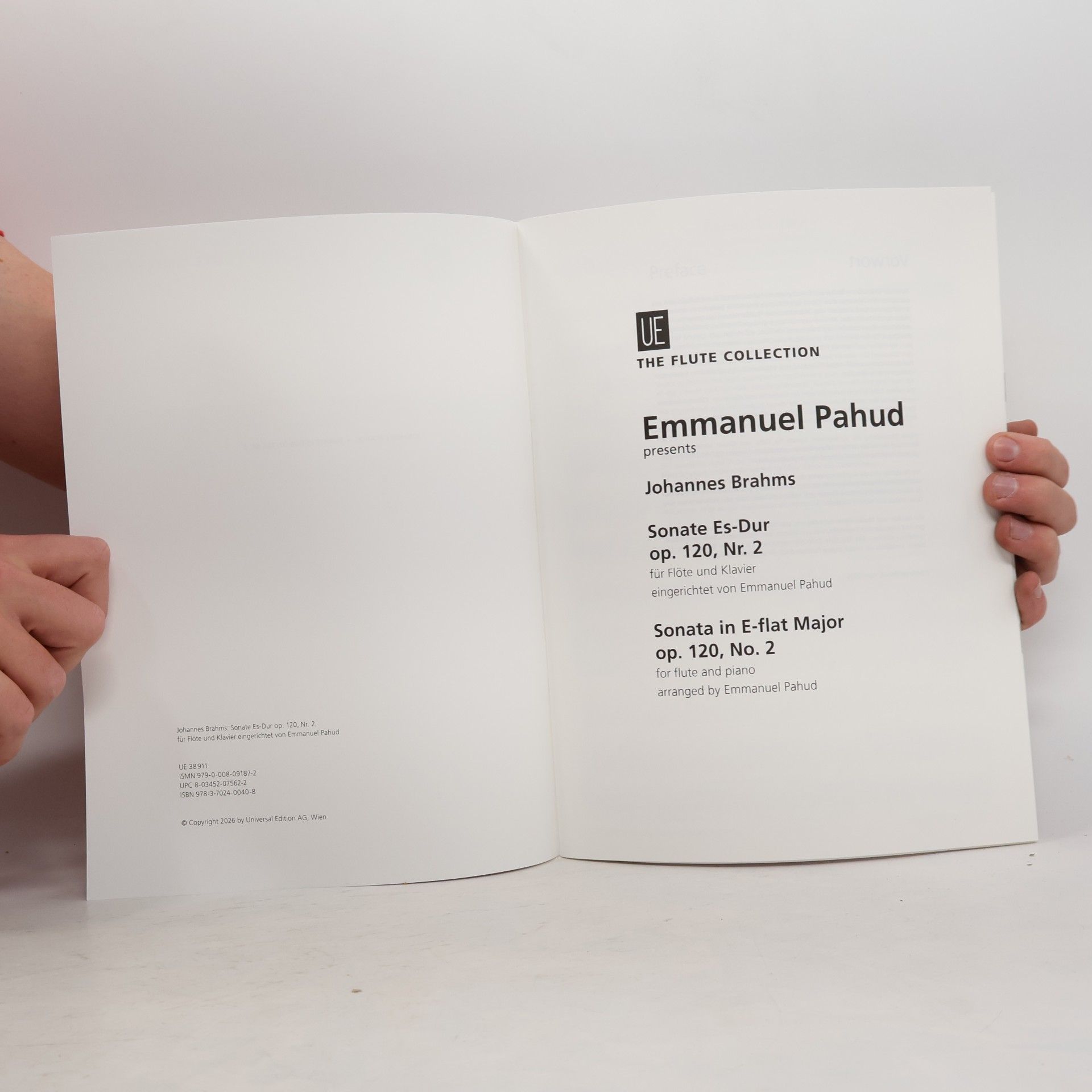 Emmanuel Pahud The Flute Collection: Sonate Es-Dur op. 120 Nr. 2