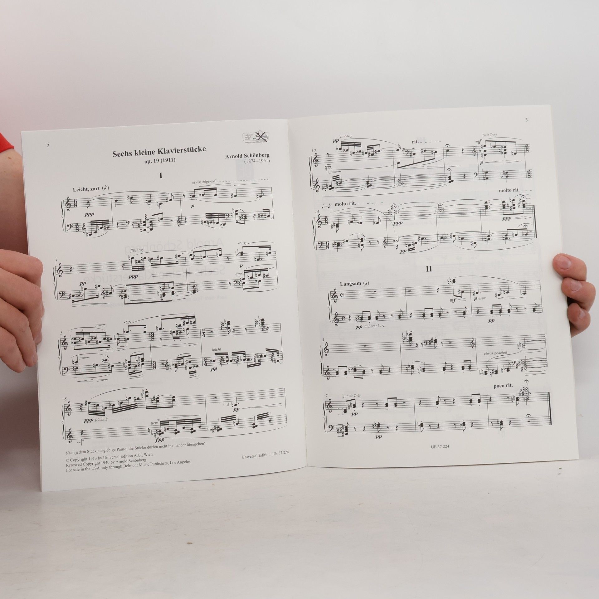 Arnold Schoenberg 6 kleine Klavierstücke