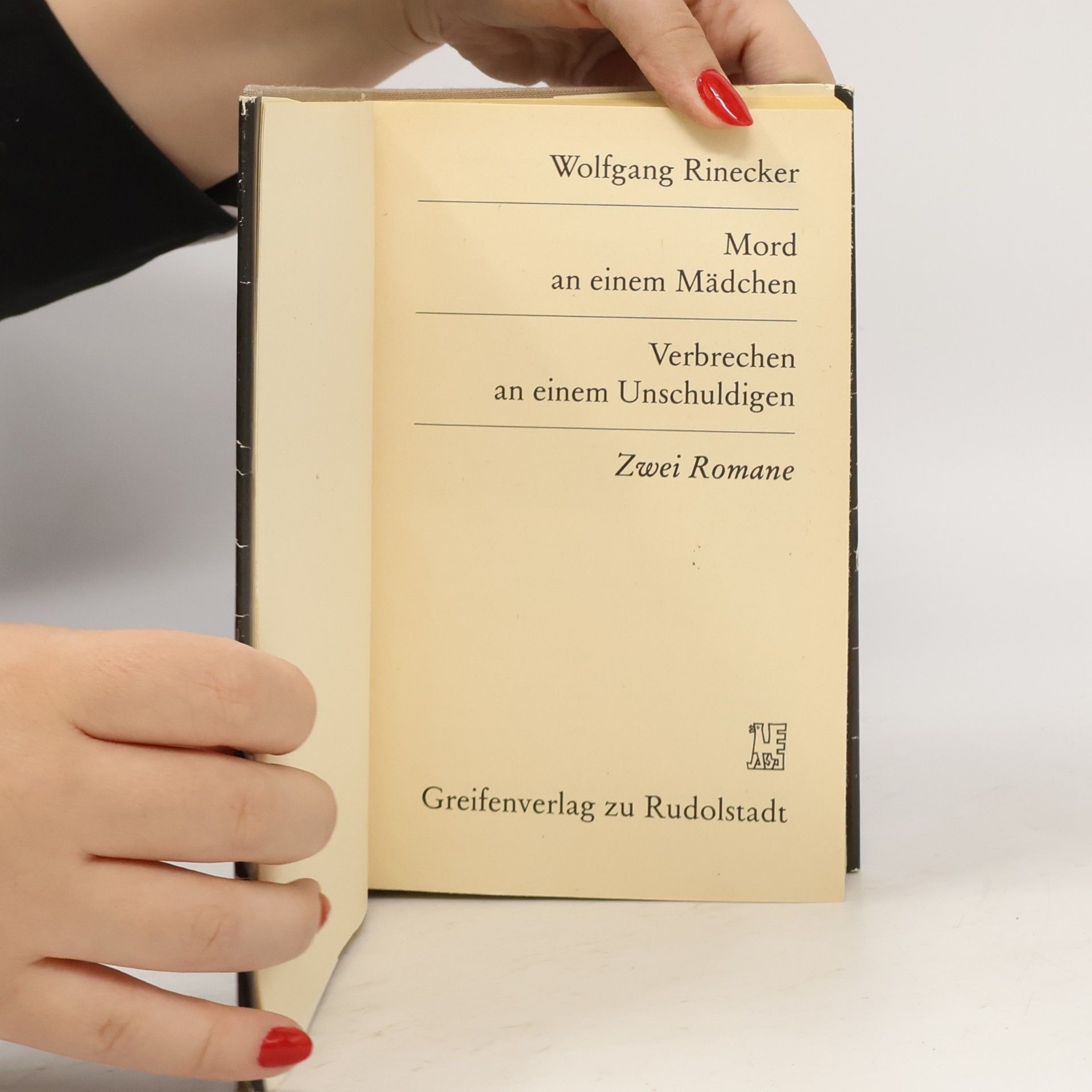 Wolfgang Rinecker Mord an einem Mädchen/Verbrechen an einem Unschuldigen - Zwei Romane