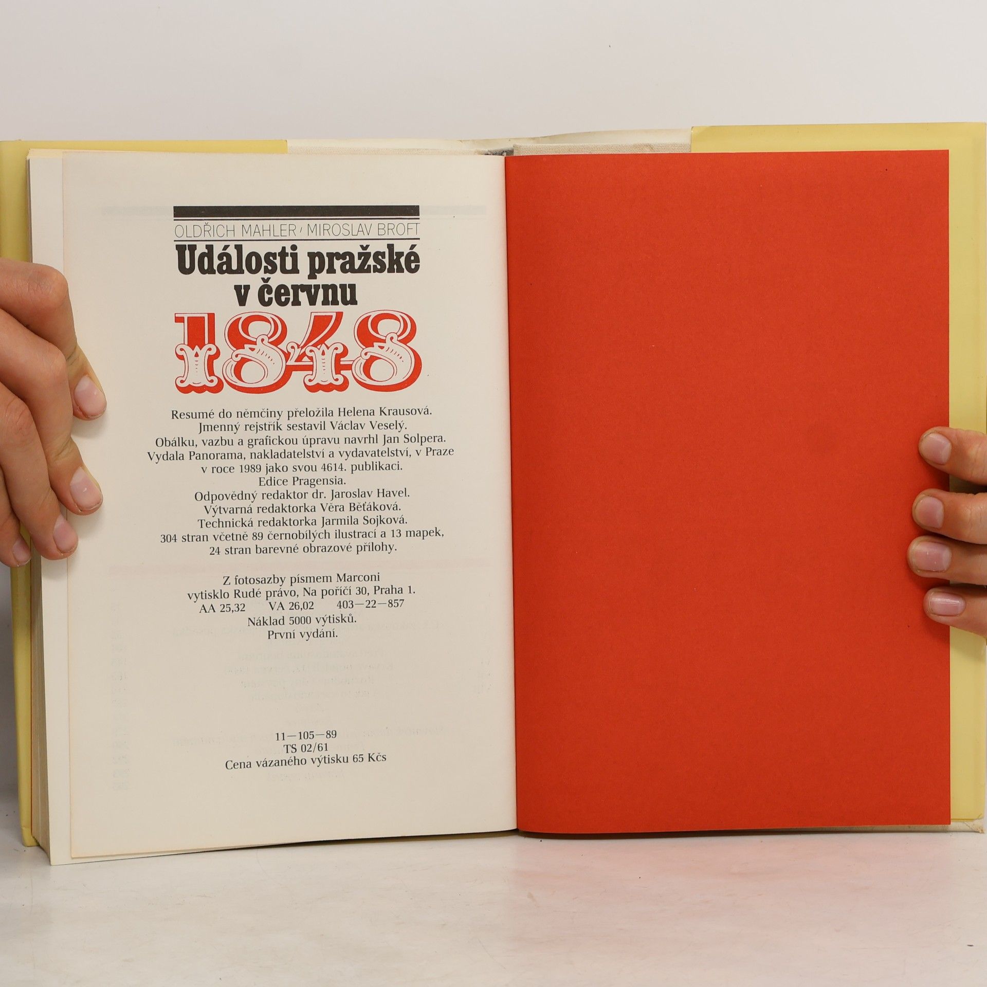 Oldřich Mahler Události pražské v červnu 1848
