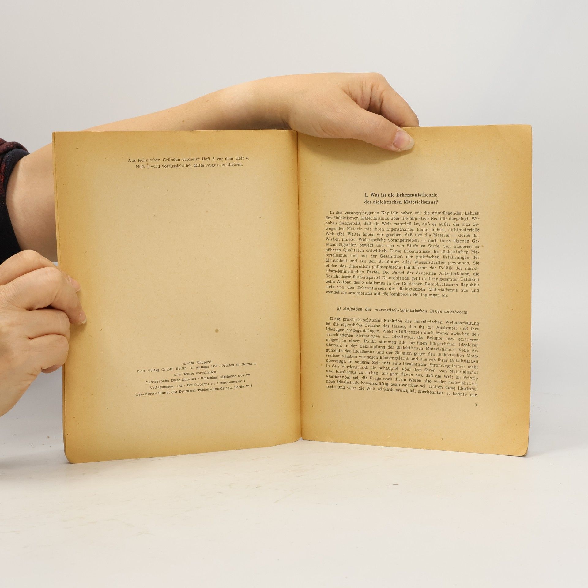 Various authors Wissenschaftliche Weltanschauung 5.Heft
