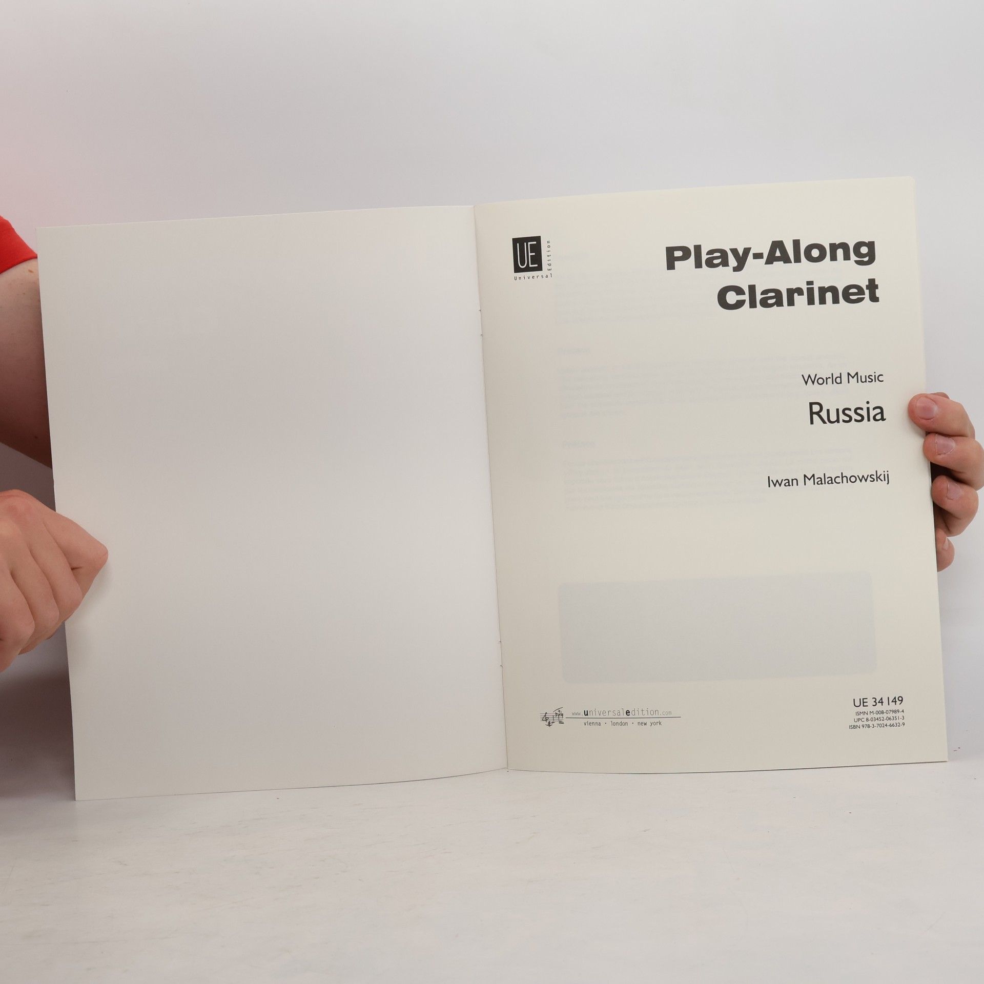 World Music: Russia - Play Along Clarinet - Plus CD & Piano Accompaniment