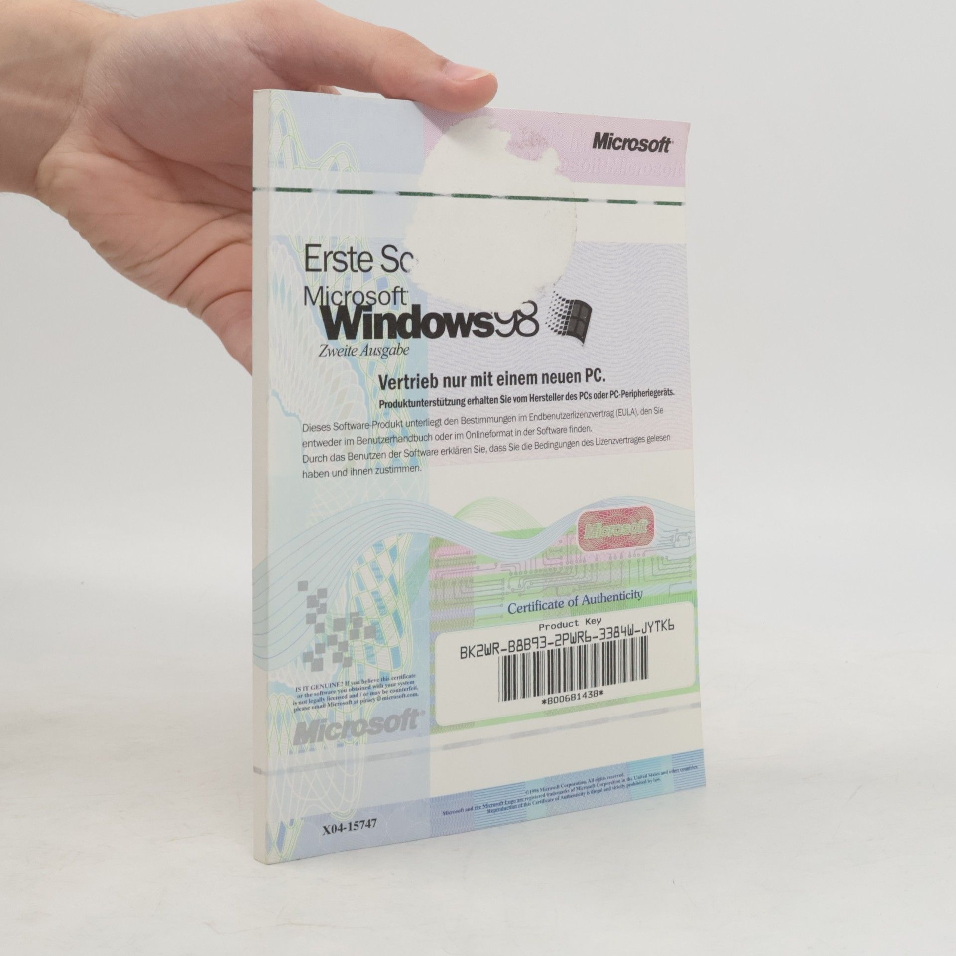 Erste Schritte Microsoft Windows 98