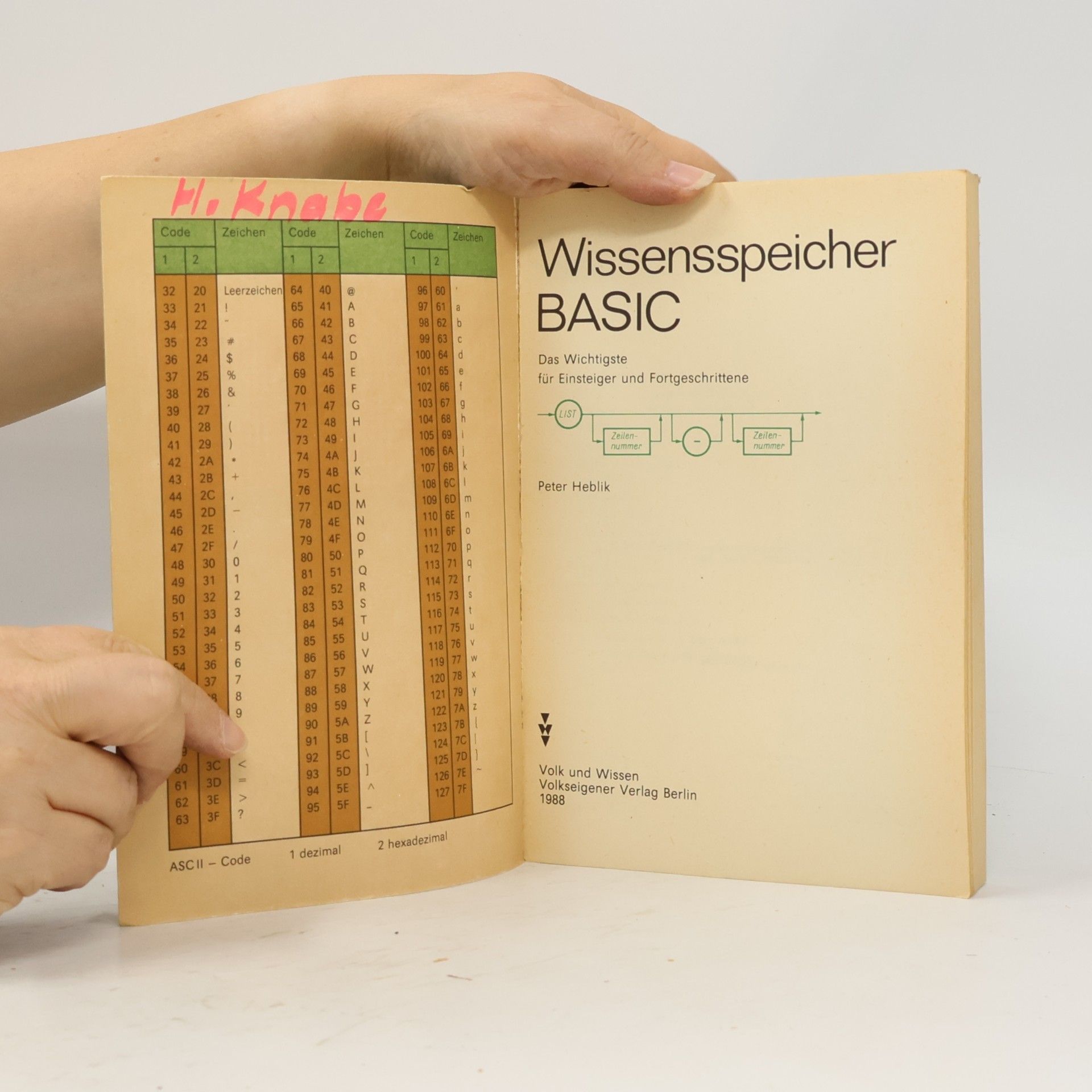 Peter Heblik Wissensspeicher BASIC