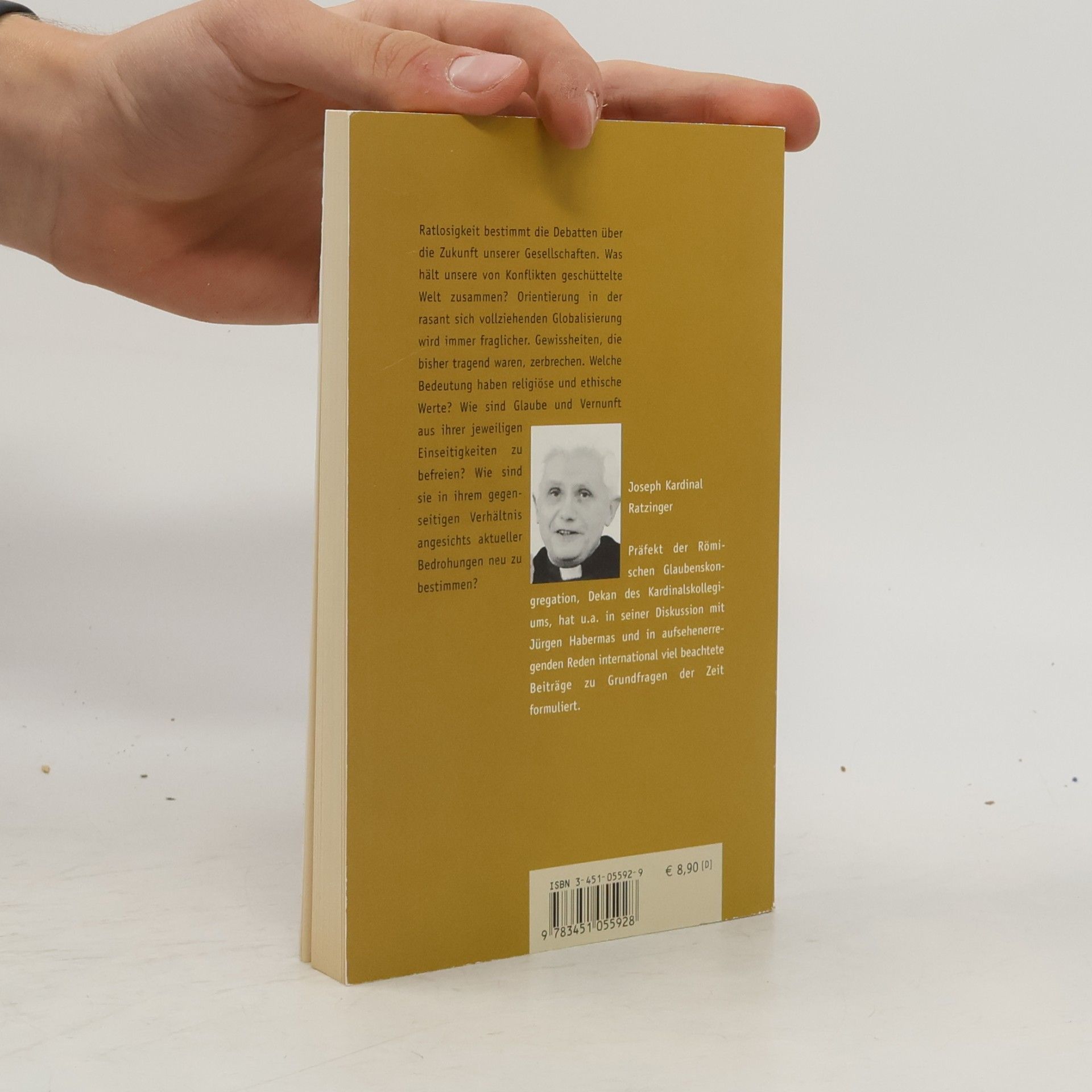 Joseph Ratzinger Werte in Zeiten des Umbruchs