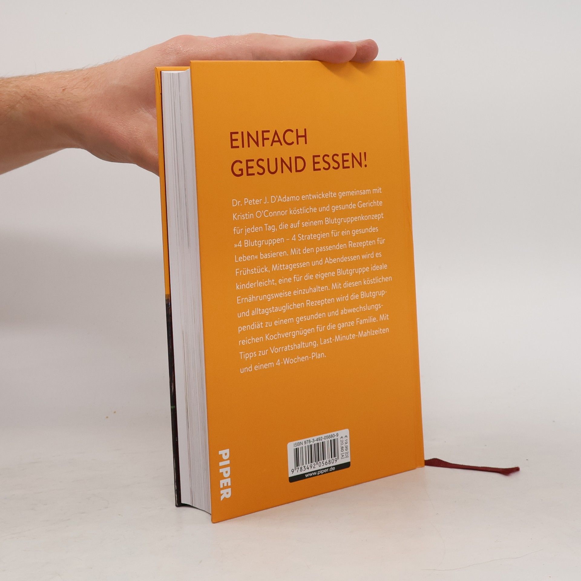 Peter J. D'Adamo 4 Blutgruppen - das große Kochbuch