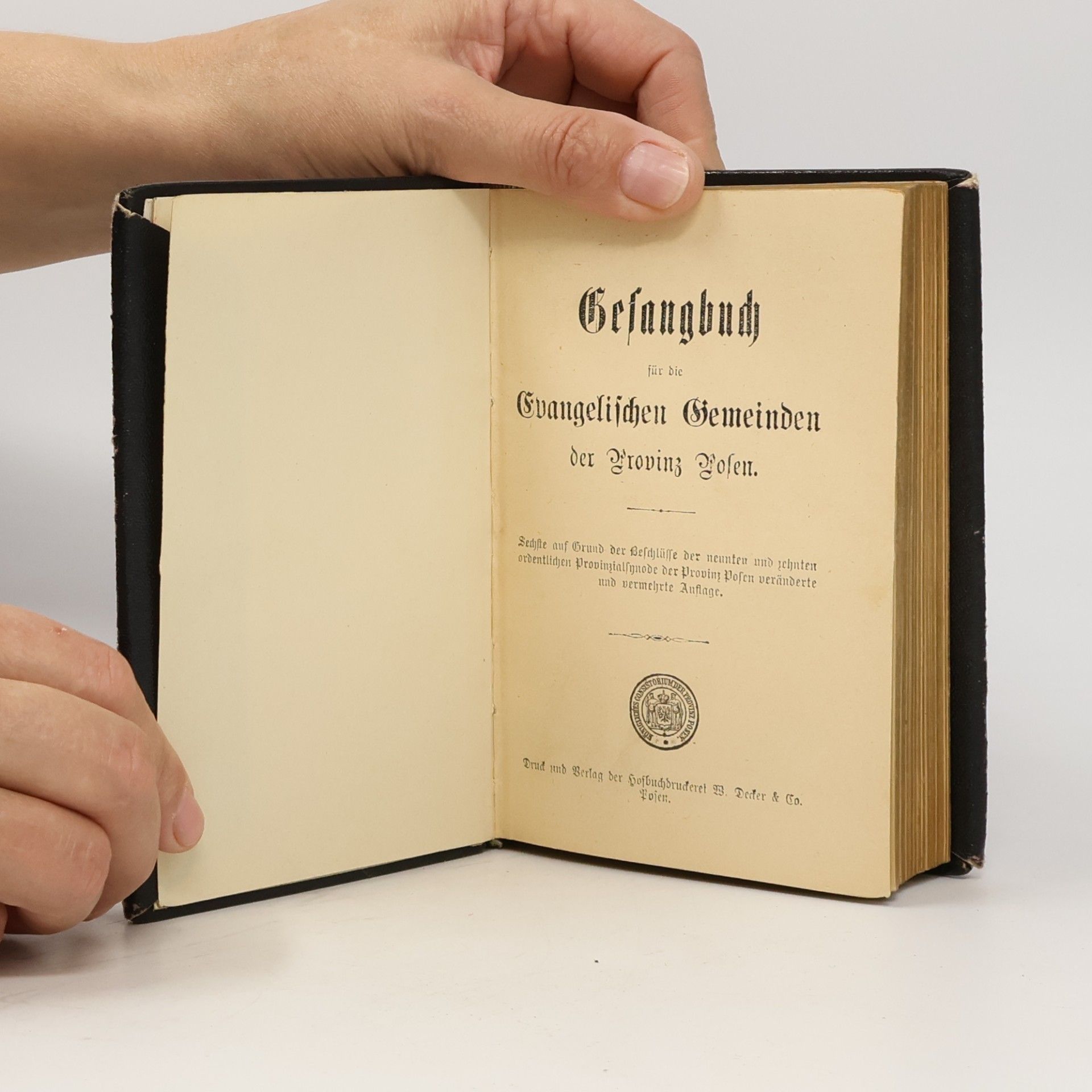kolektiv Gesangbuch für die Evangelischen Gemeinden der Provinz Posen