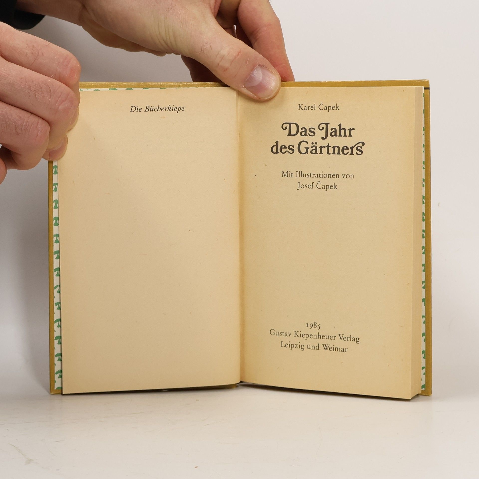 Karel Čapek Das Jahr des Gärtners