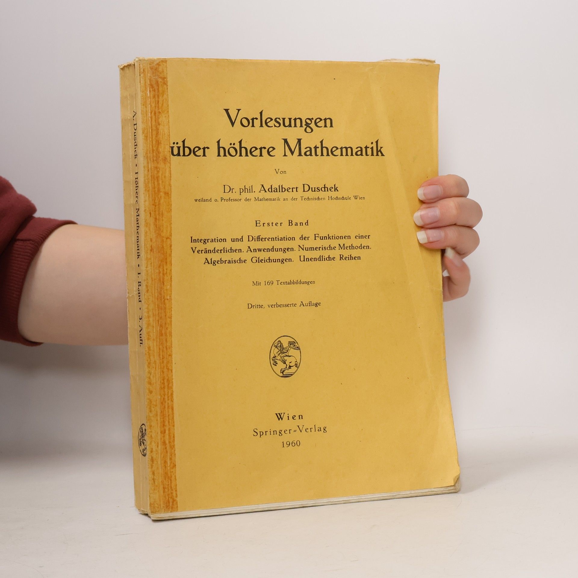 Adalbert Duschek Vorlesungen über höhere Mathematik