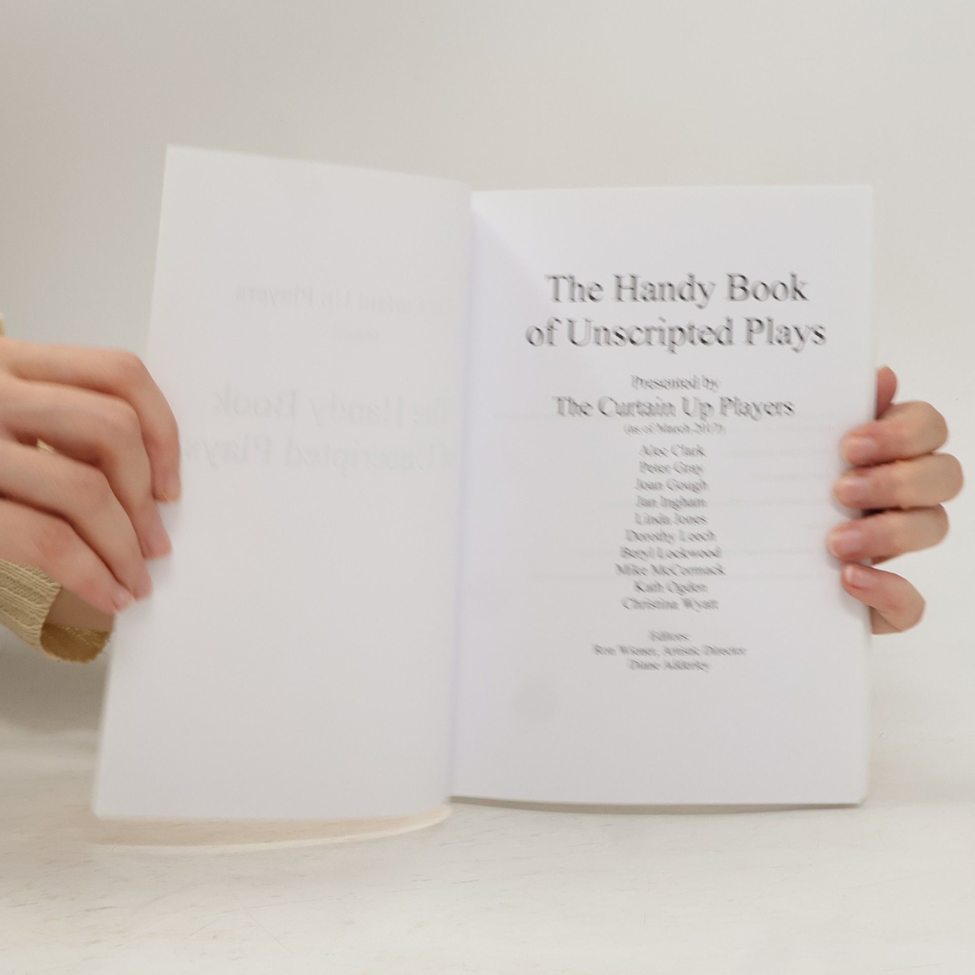 The Curtain Up Players The Handy Book of Unscripted Plays