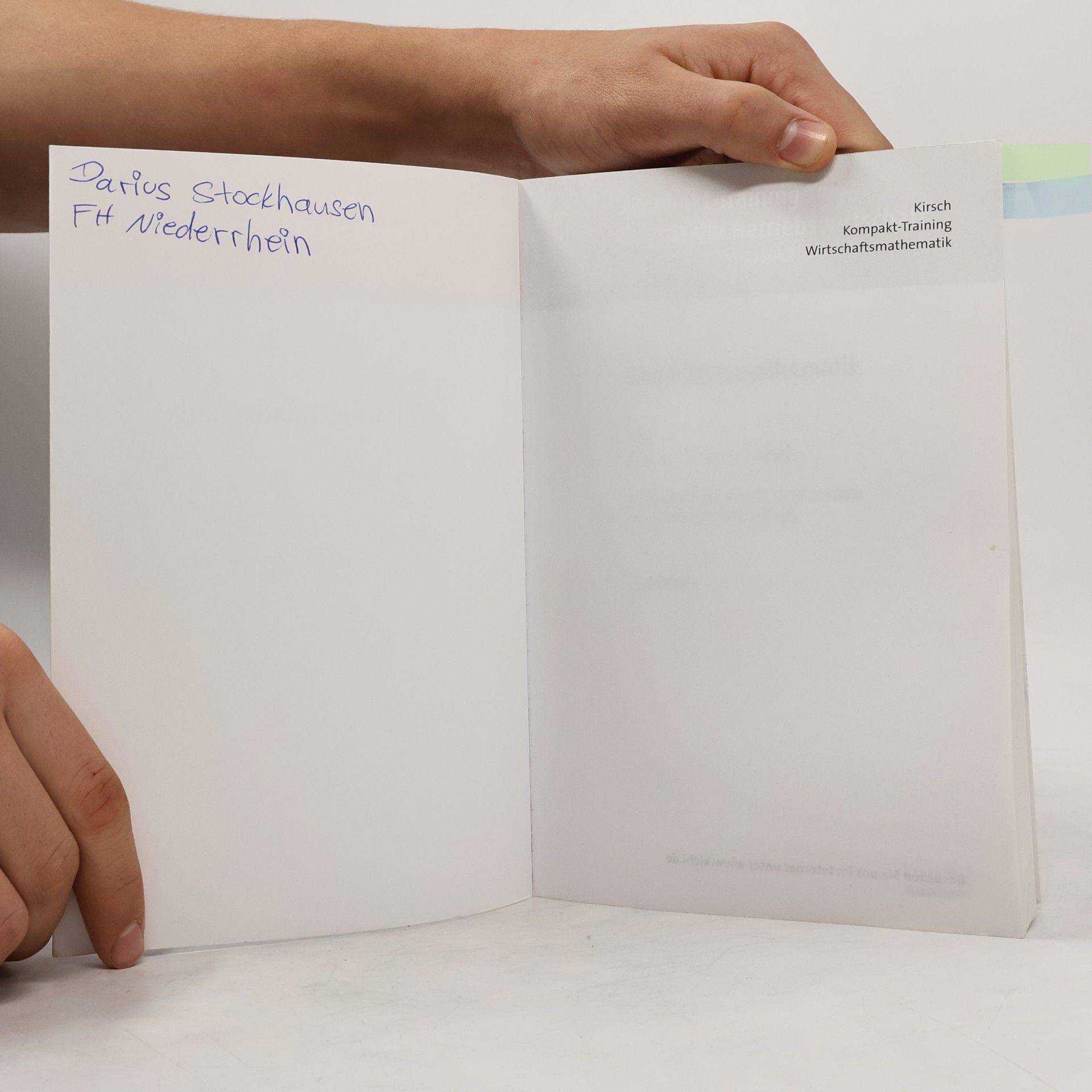 Siegfried Kirsch Wirtschaftsmathematik