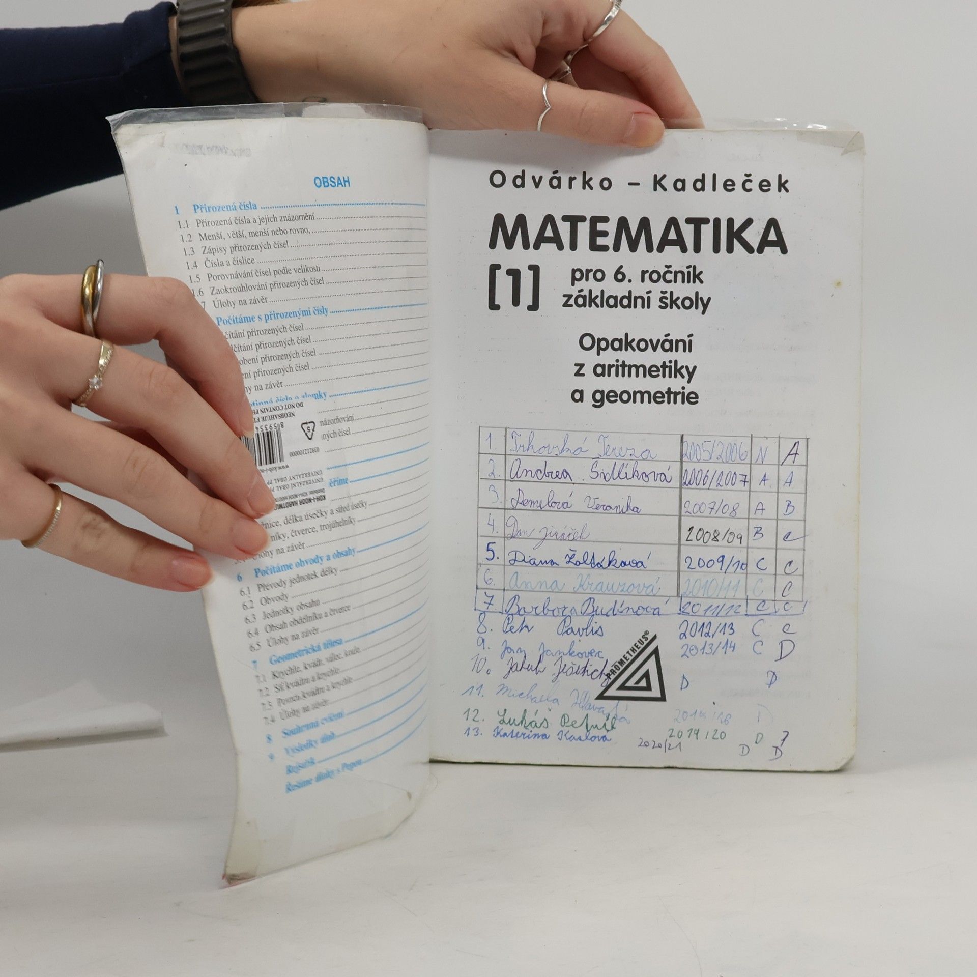 Oldřich Odvárko Matematika pro 6. ročník základní školy, 1. díl