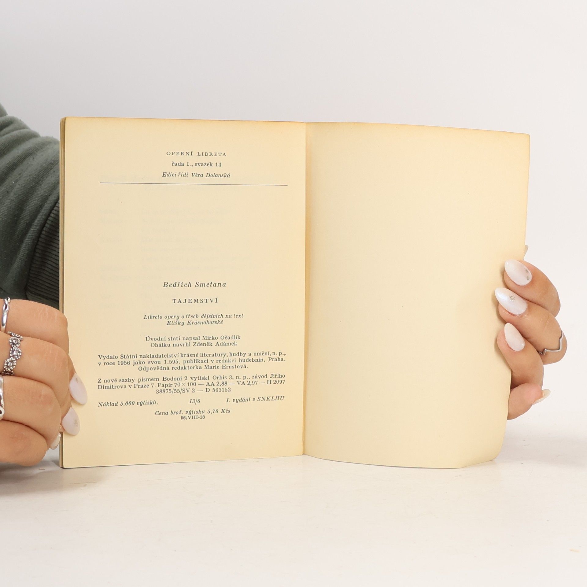 Bedřich Smetana Operní libreta Tajemství I-14