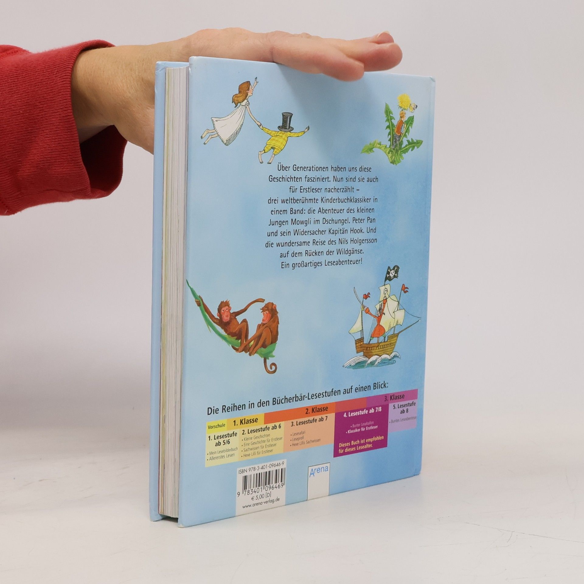 Rudyard Kipling Die schōnsten Kinderbuchklassiker fūr Erstleser - Das Dschungelbuch. Peter Pan. Nils Holgersson