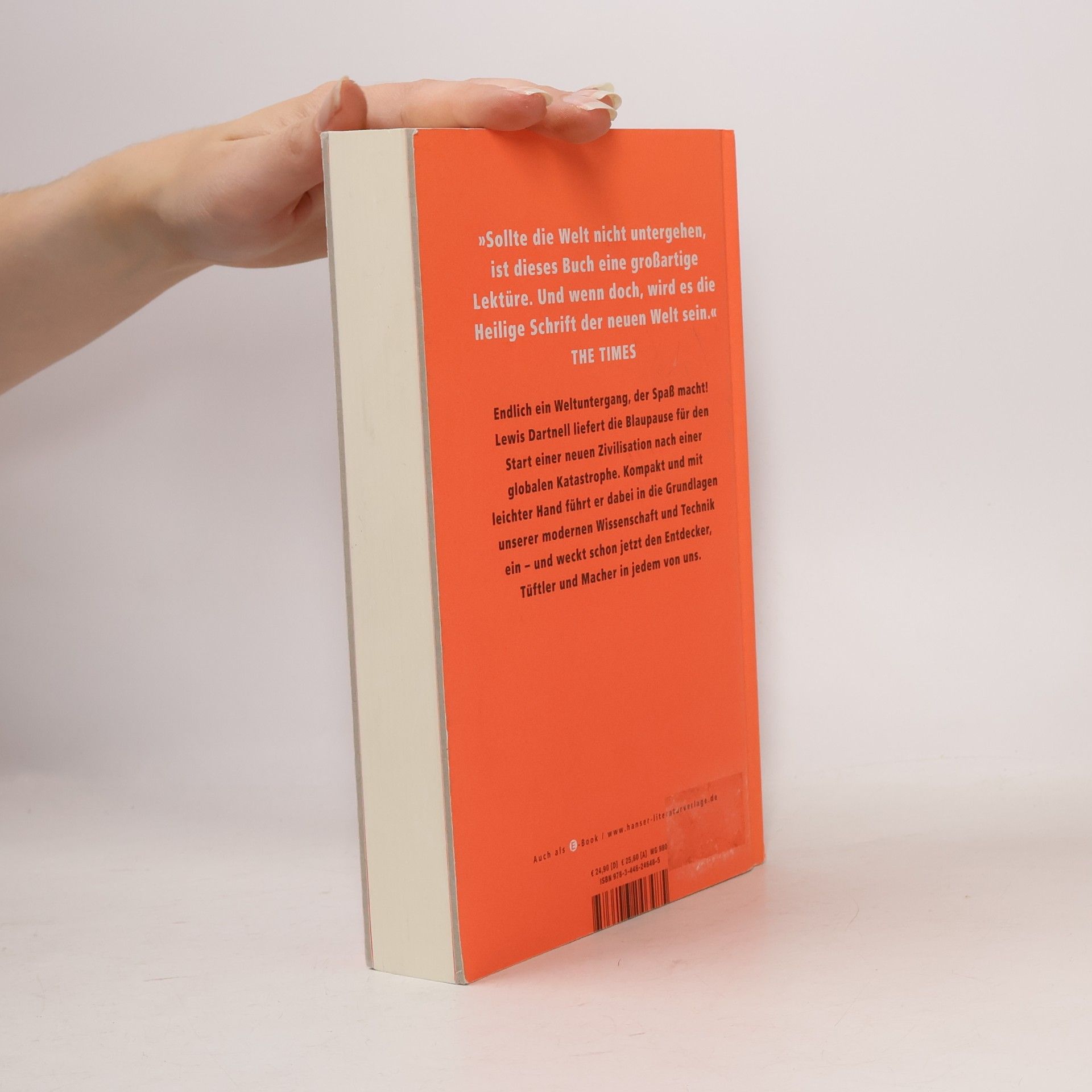 Lewis Dartnell Das Handbuch für den Neustart der Welt
