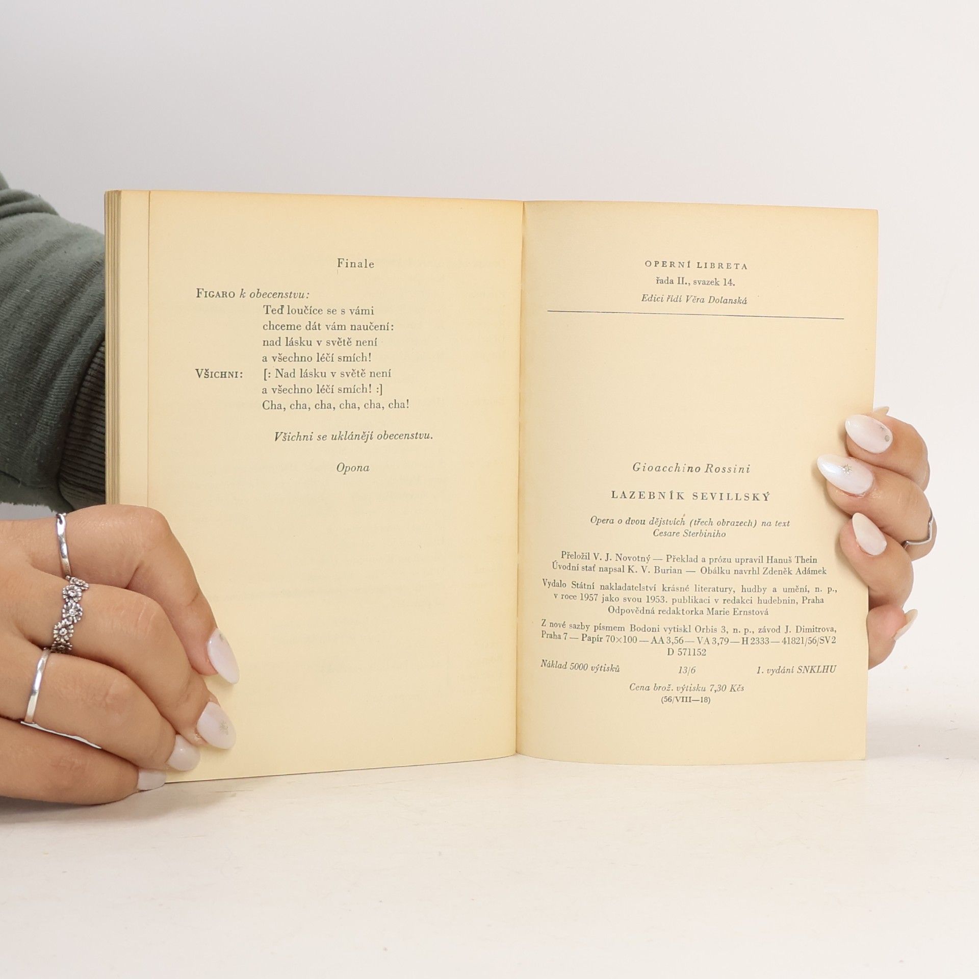 Gioachino Rossini Operní libreta II-14 Lazebník sevillský
