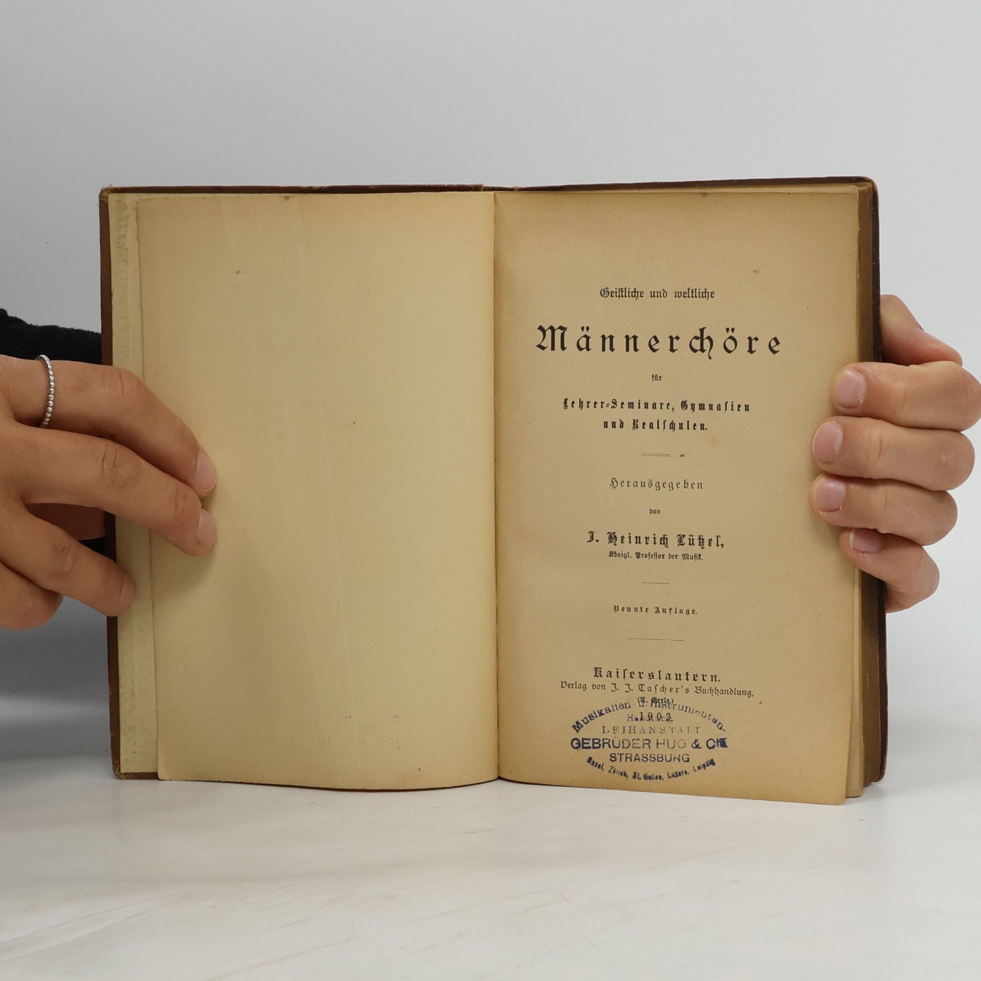 J. Heinrich Lützel Männerchöre