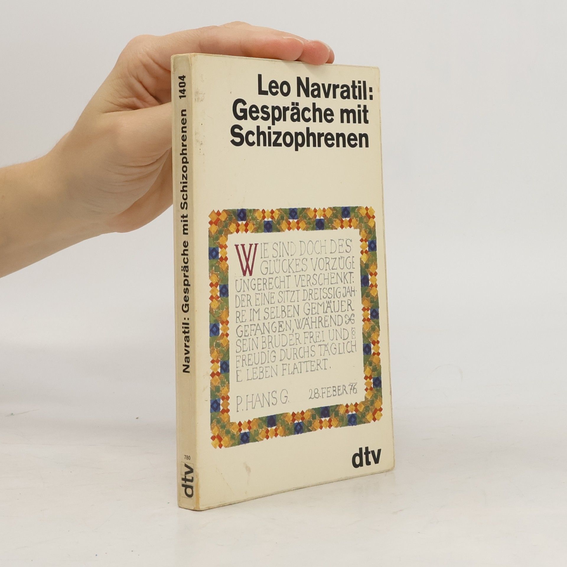 Leo Navratil Gespräche mit Schizophrenen