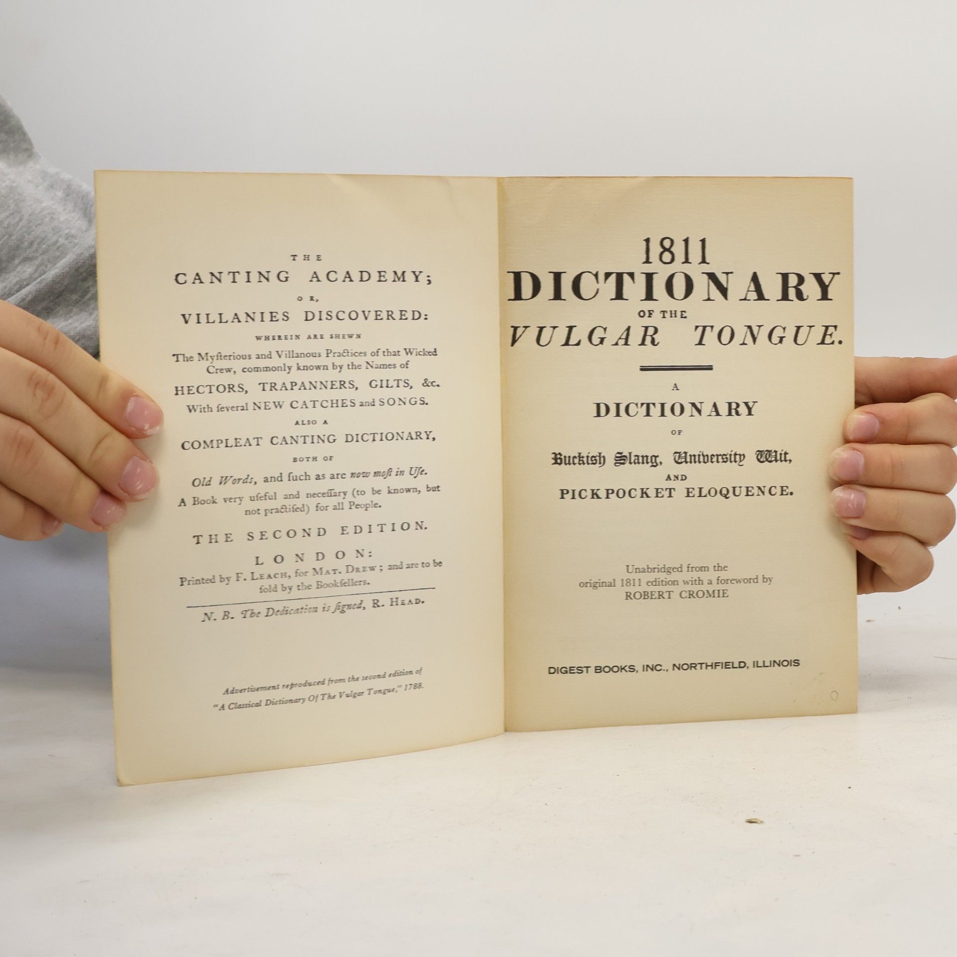 Francis Grose 1811 Dictionary of the Vulgar Tongue