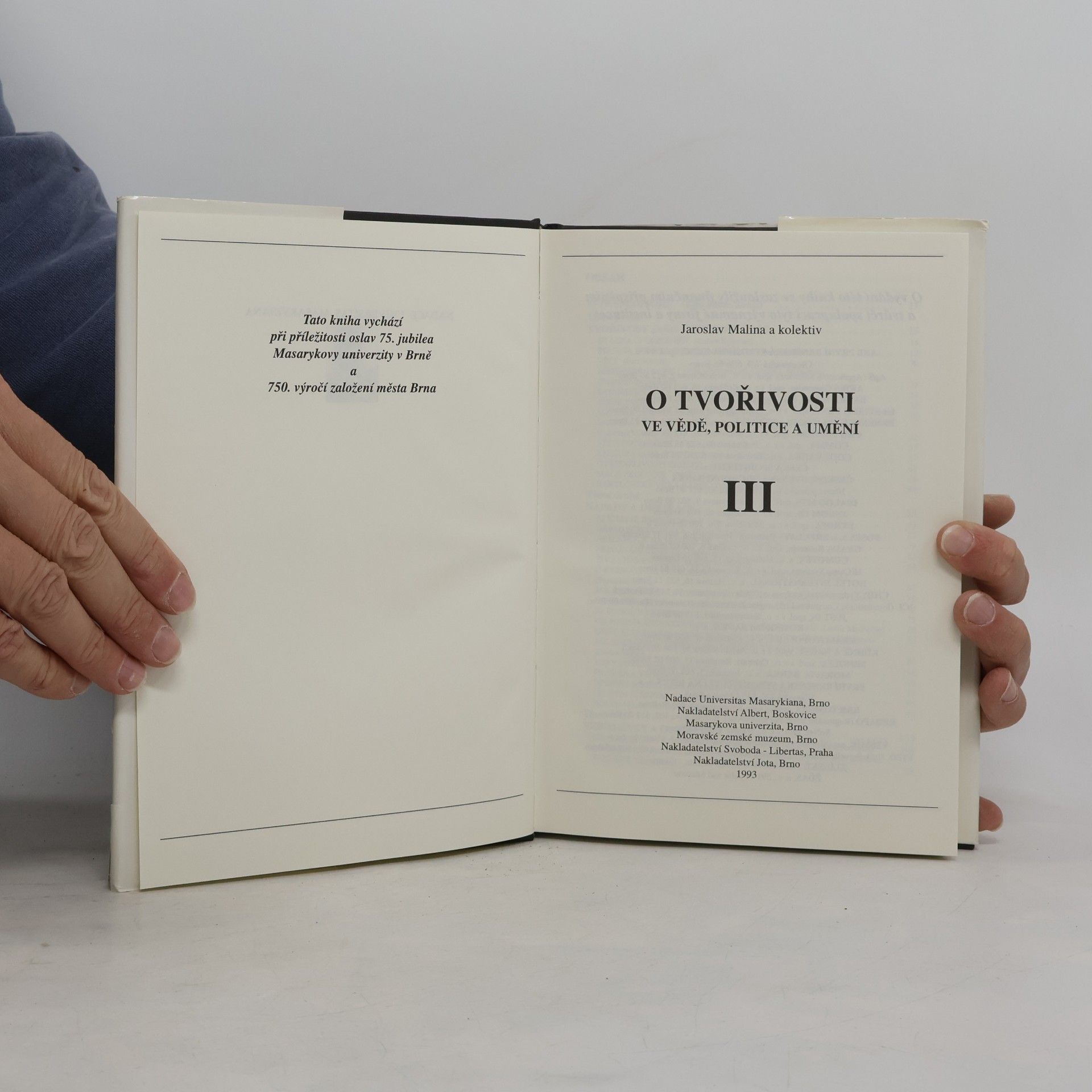 Jaroslav Malina O tvořivosti ve vědě, politice a umění III.