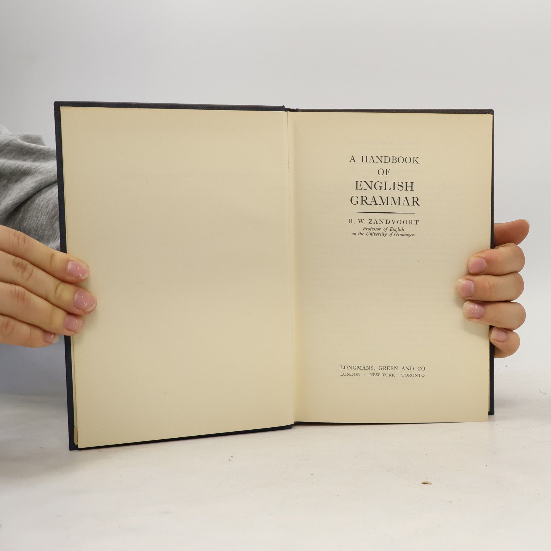 Reinard Willem Zandvoort A Handbook of English Grammar