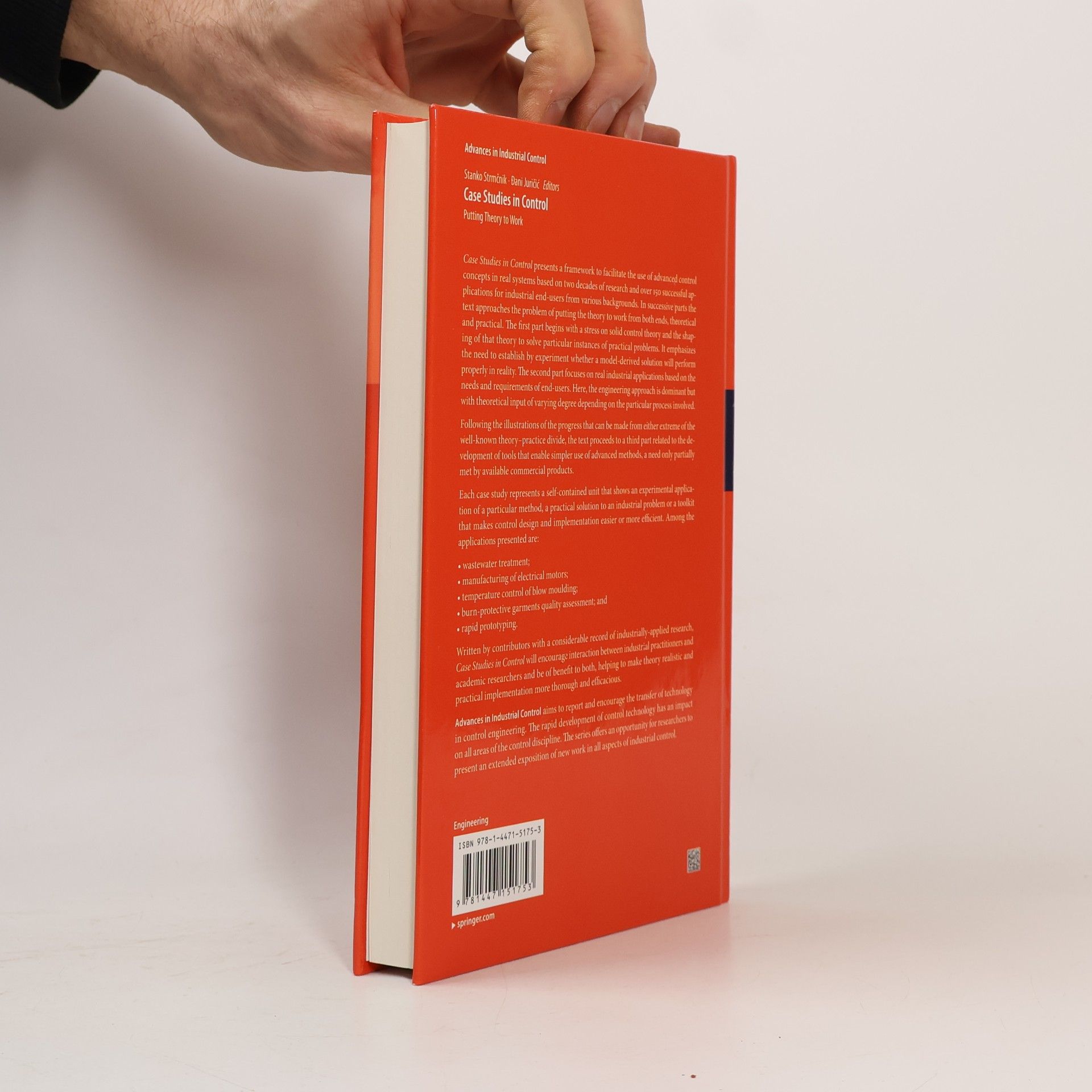 Stanko Strmčnik Advances in Industrial Control: Case Studies in Control