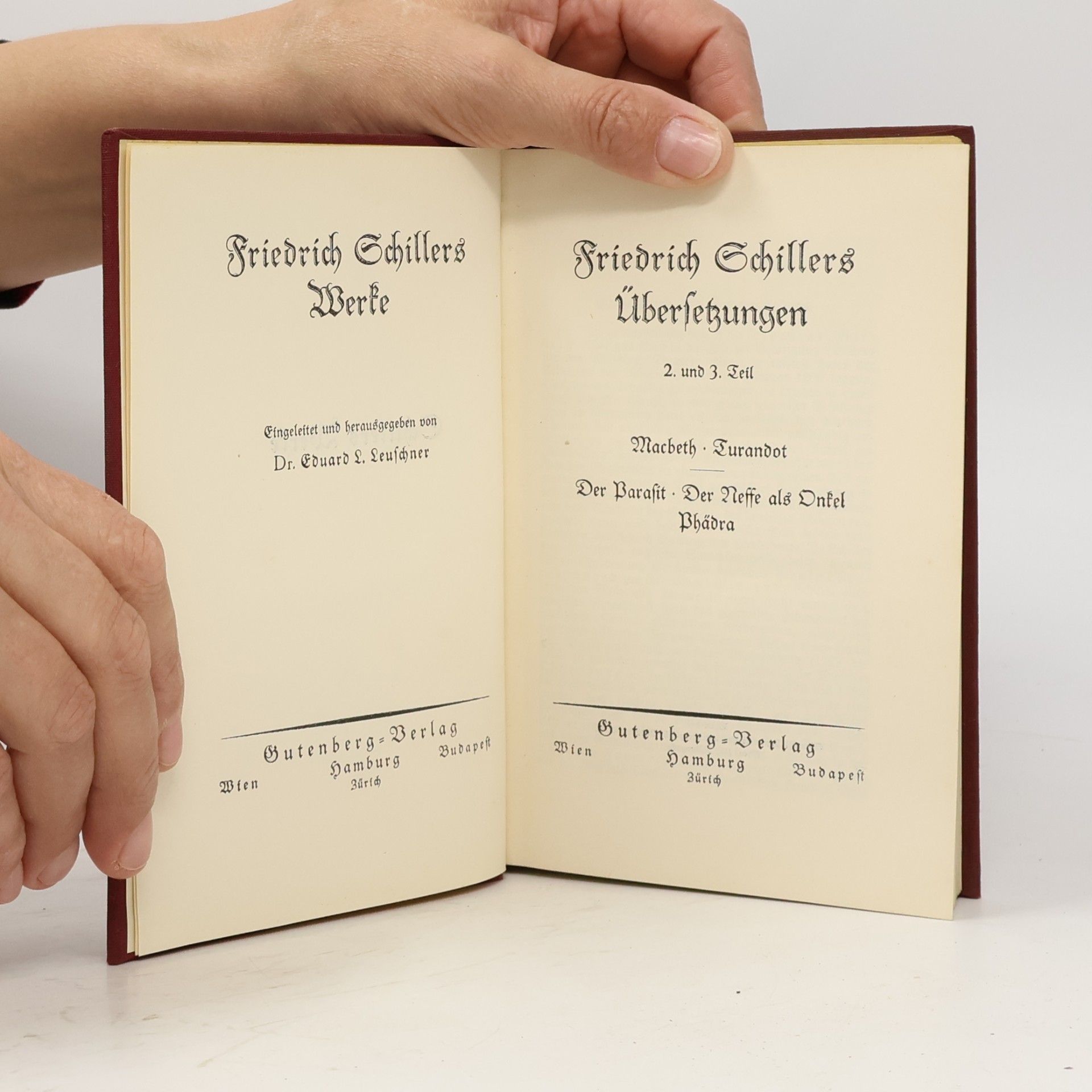 Schiller Schillers Werke