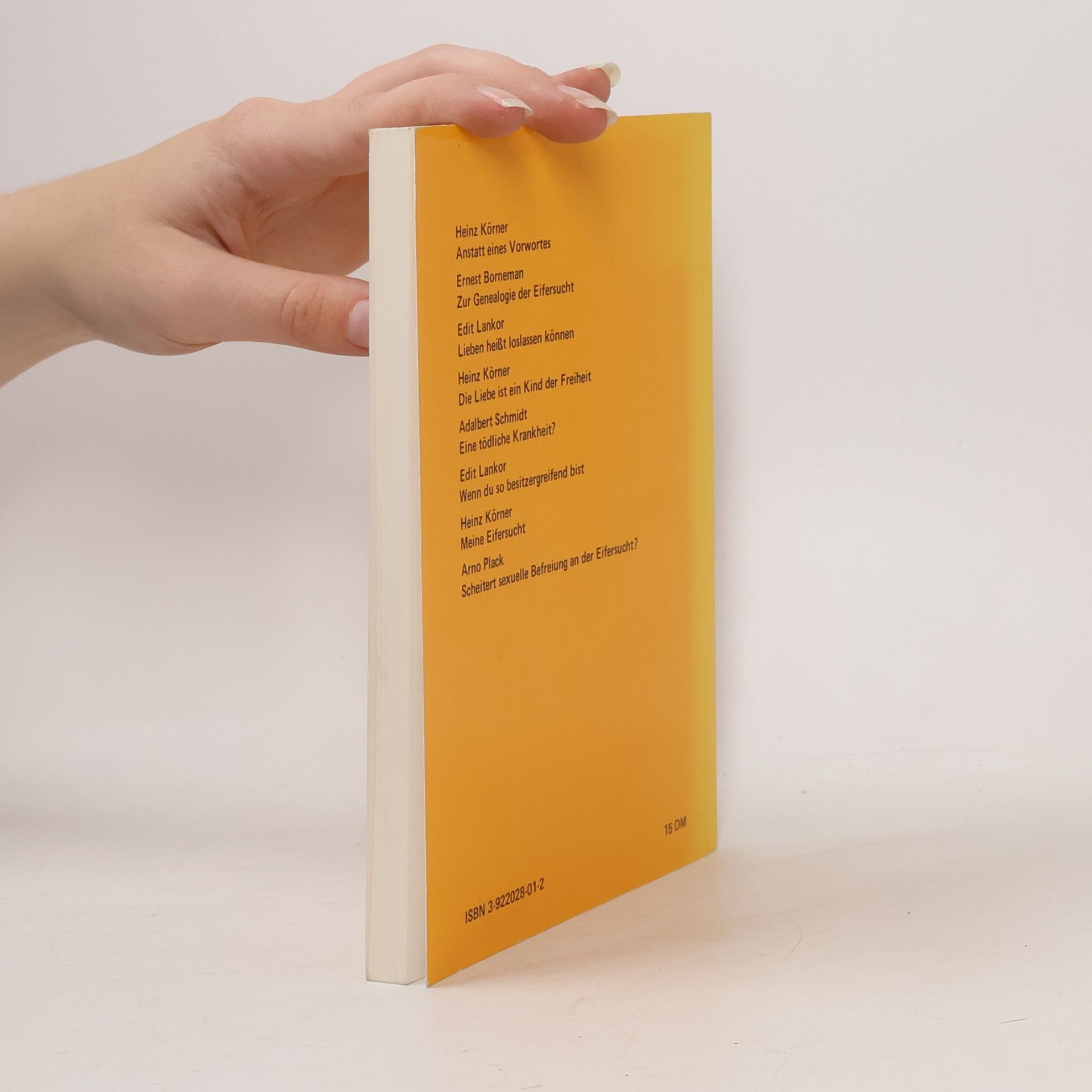 Heinz Körner Eifersucht. Ein Lesebuch für Erwachsene
