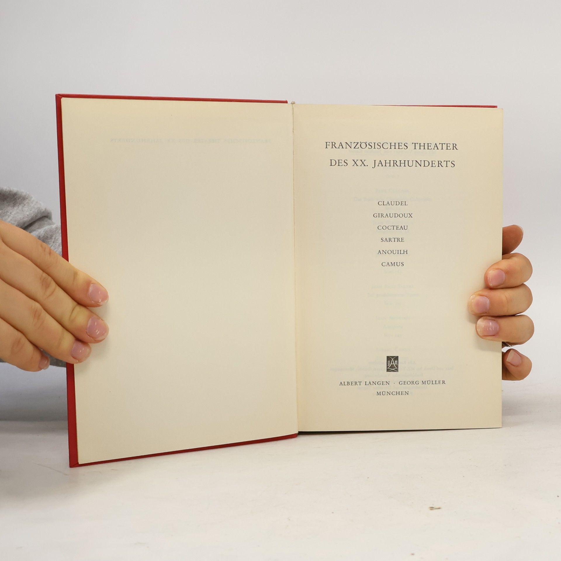 Various authors Französisches Theater des XX. Jahrhunderts