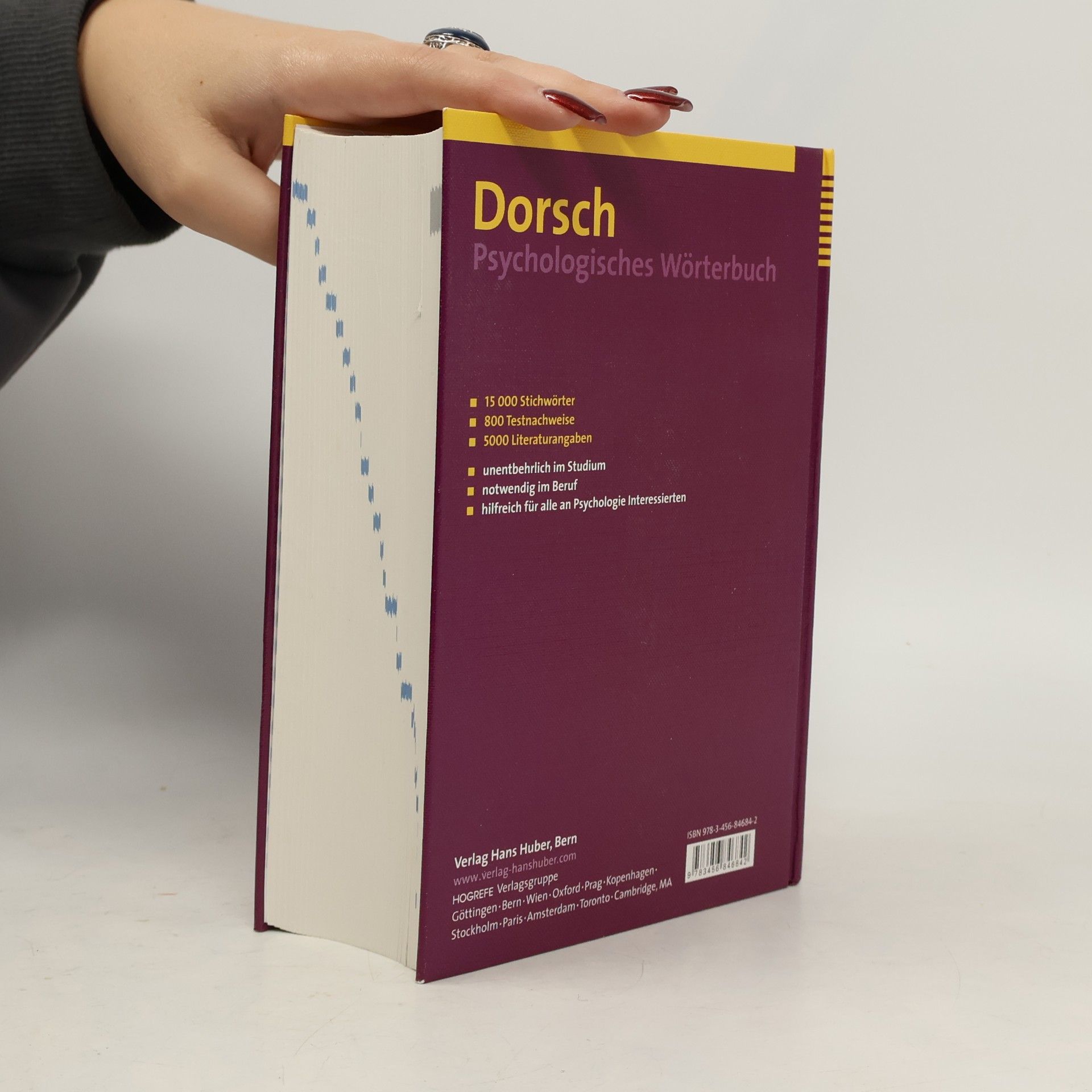 Friedrich Dorsch Dorsch psychologisches Wörterbuch