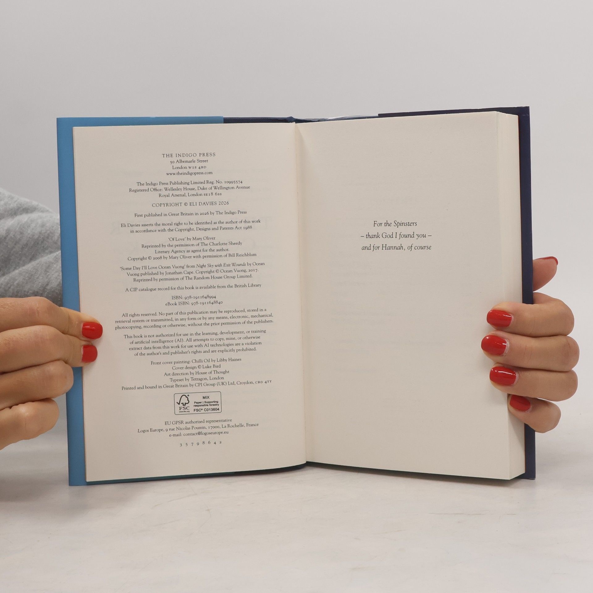 Eli Davies The Spinster Cookbook