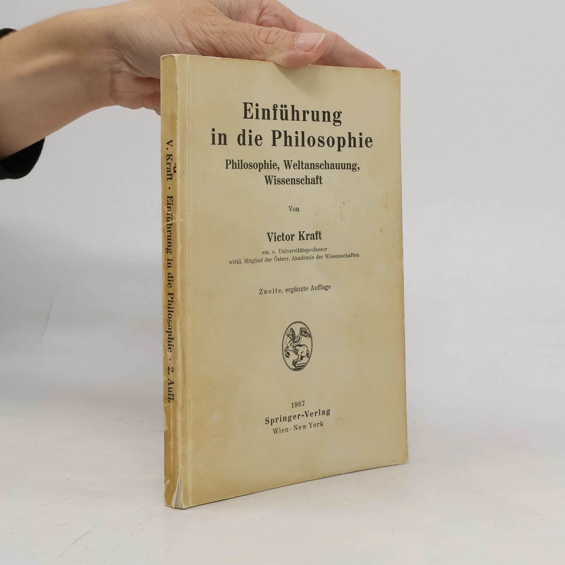 Victor Kraft Einführung in die Philosophie