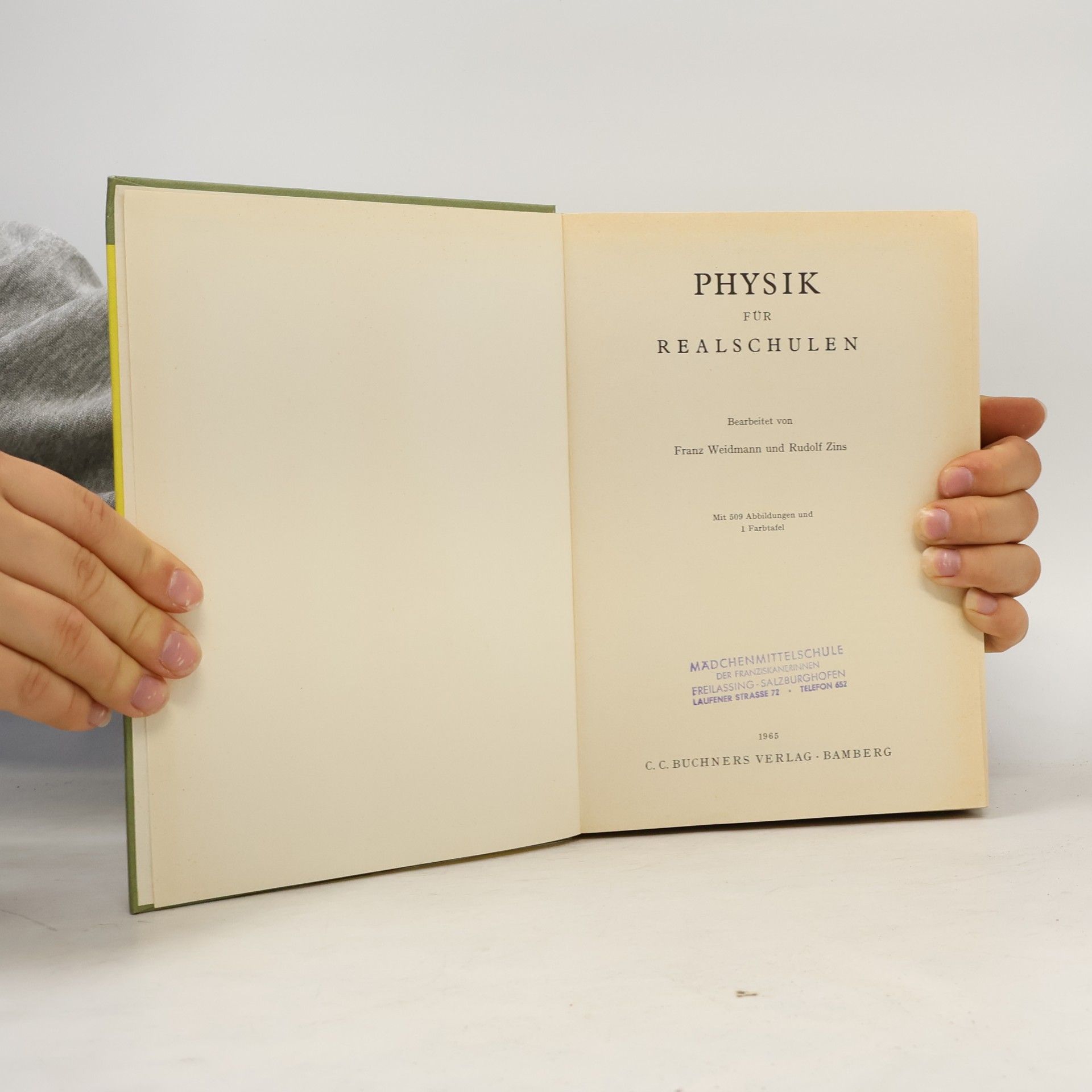 Franz Weidmann Physik für Realschulen