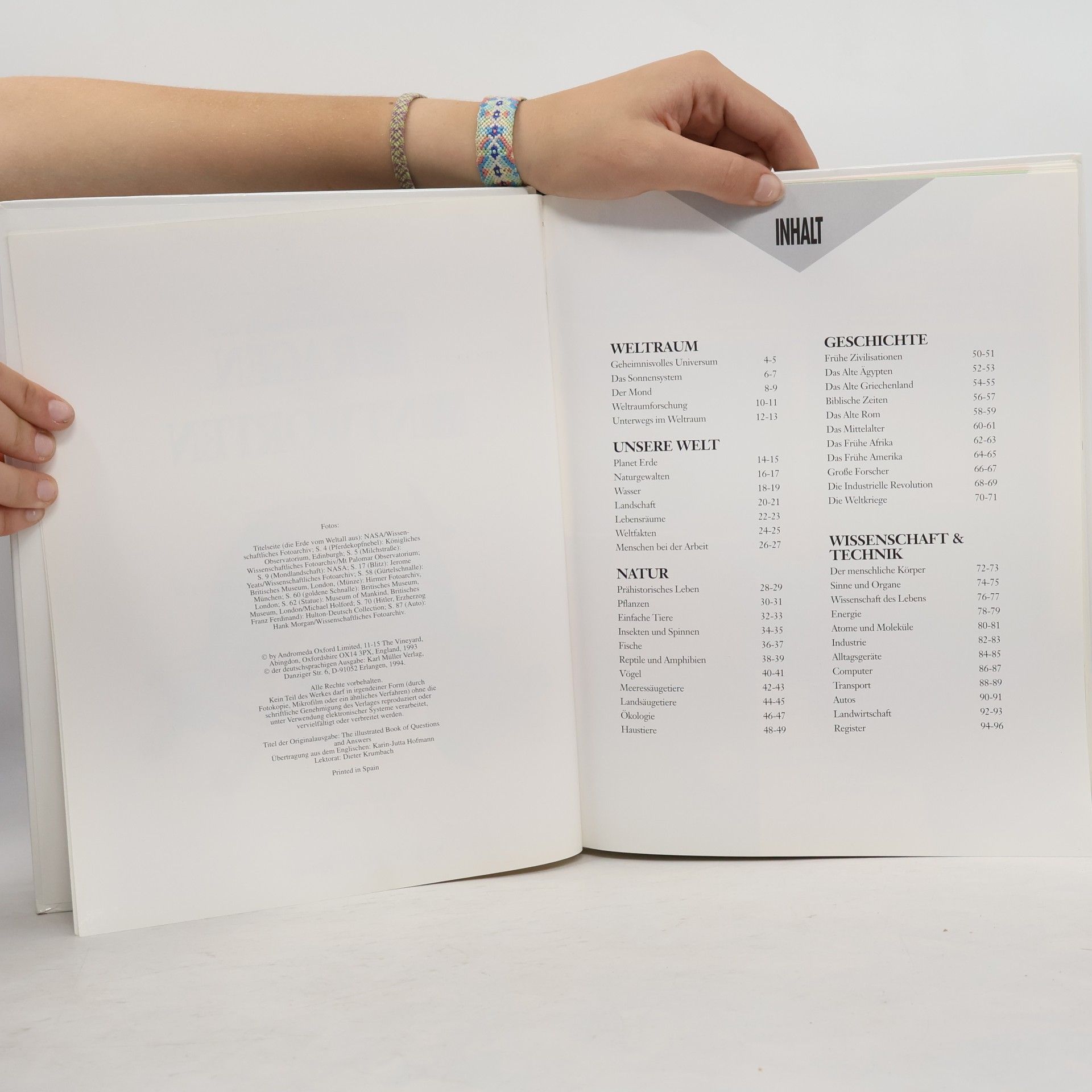 Kolektiv autorů Das grosse Bilderbuch der Fragen und Antworten