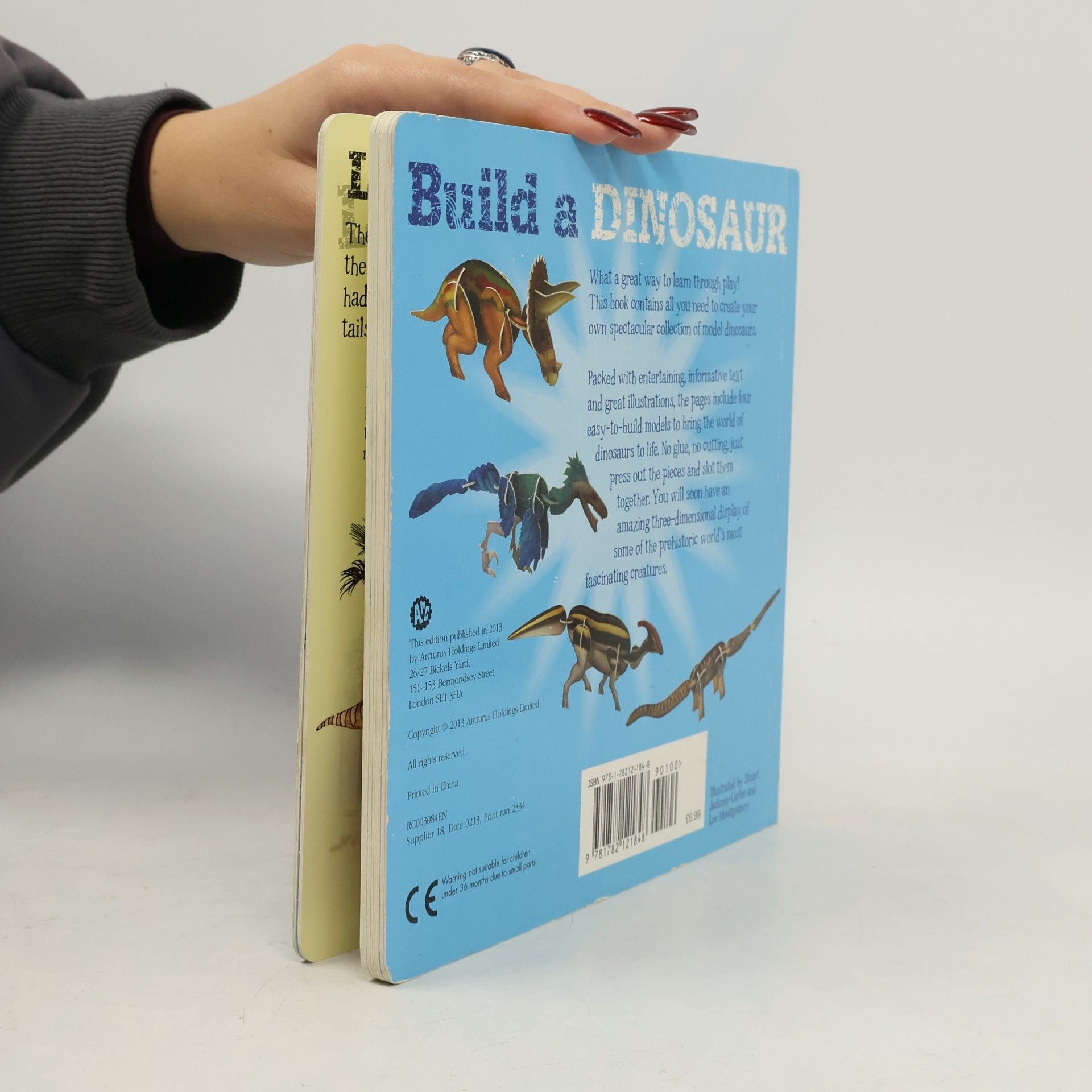 Claire Bampton Build a Dinosaur: Learn All About These Prehistoric Giants - Includes 4 Easy to Make Models No Glue or Cutting Required