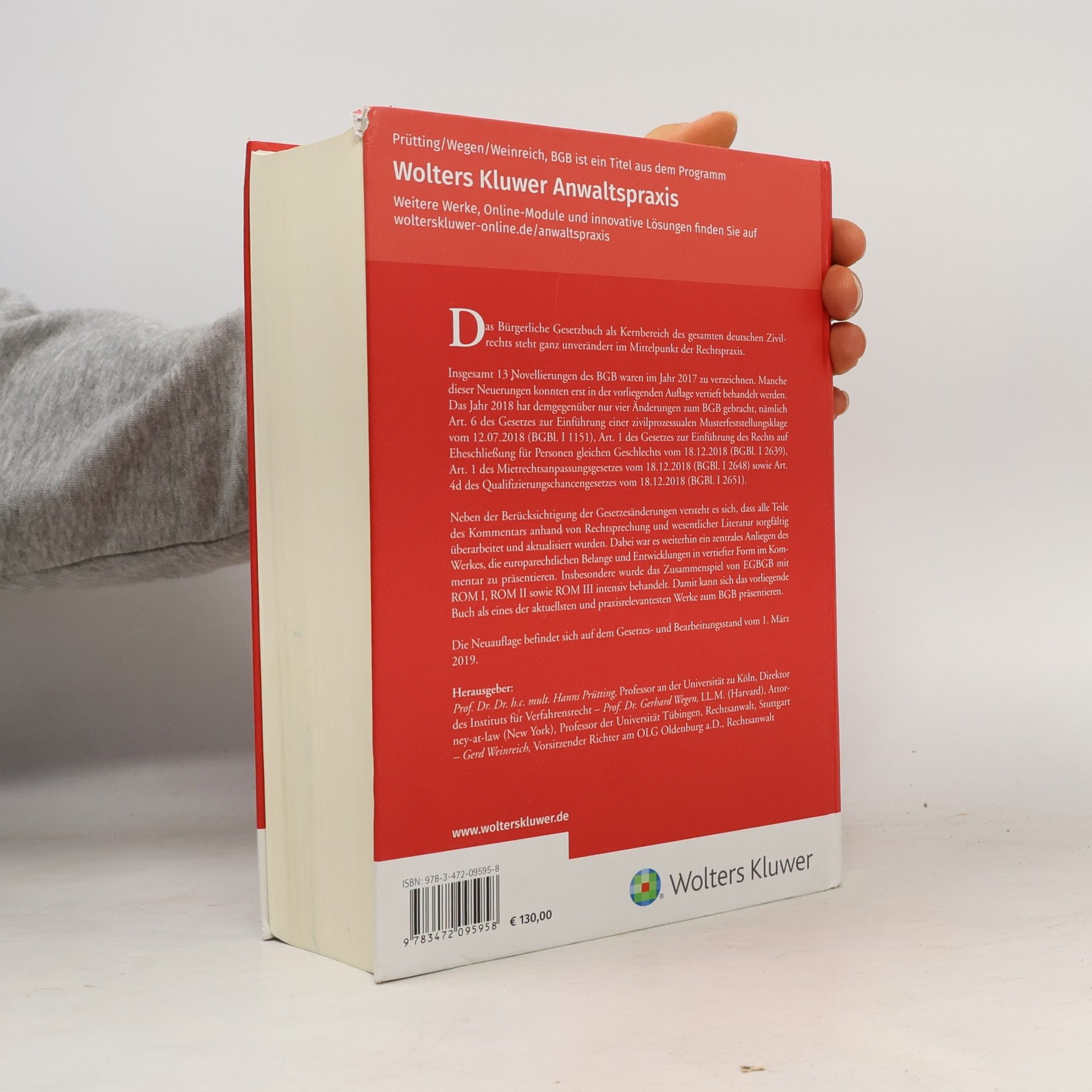 Hanns Prütting Bürgerliches Gesetzbuch