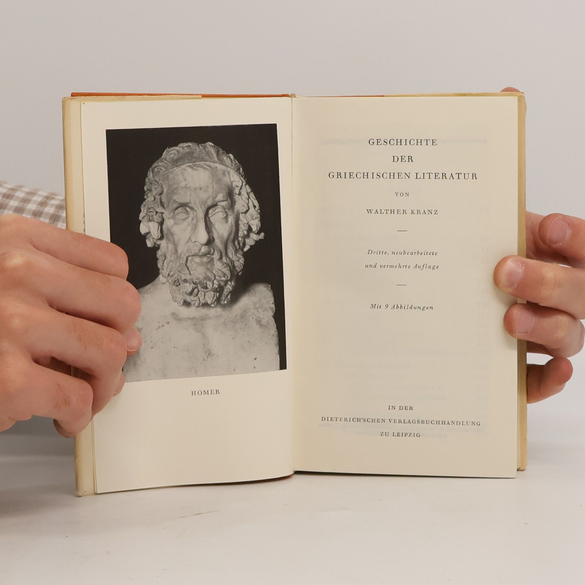Walther Kranz Geschichte der Griechischen Literatur