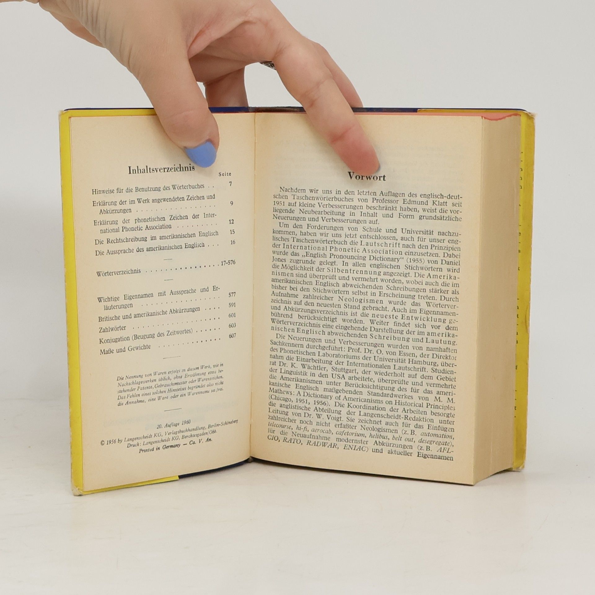 Edmunt Klatt Langenscheidts Taschenwörterbuch Englisch
