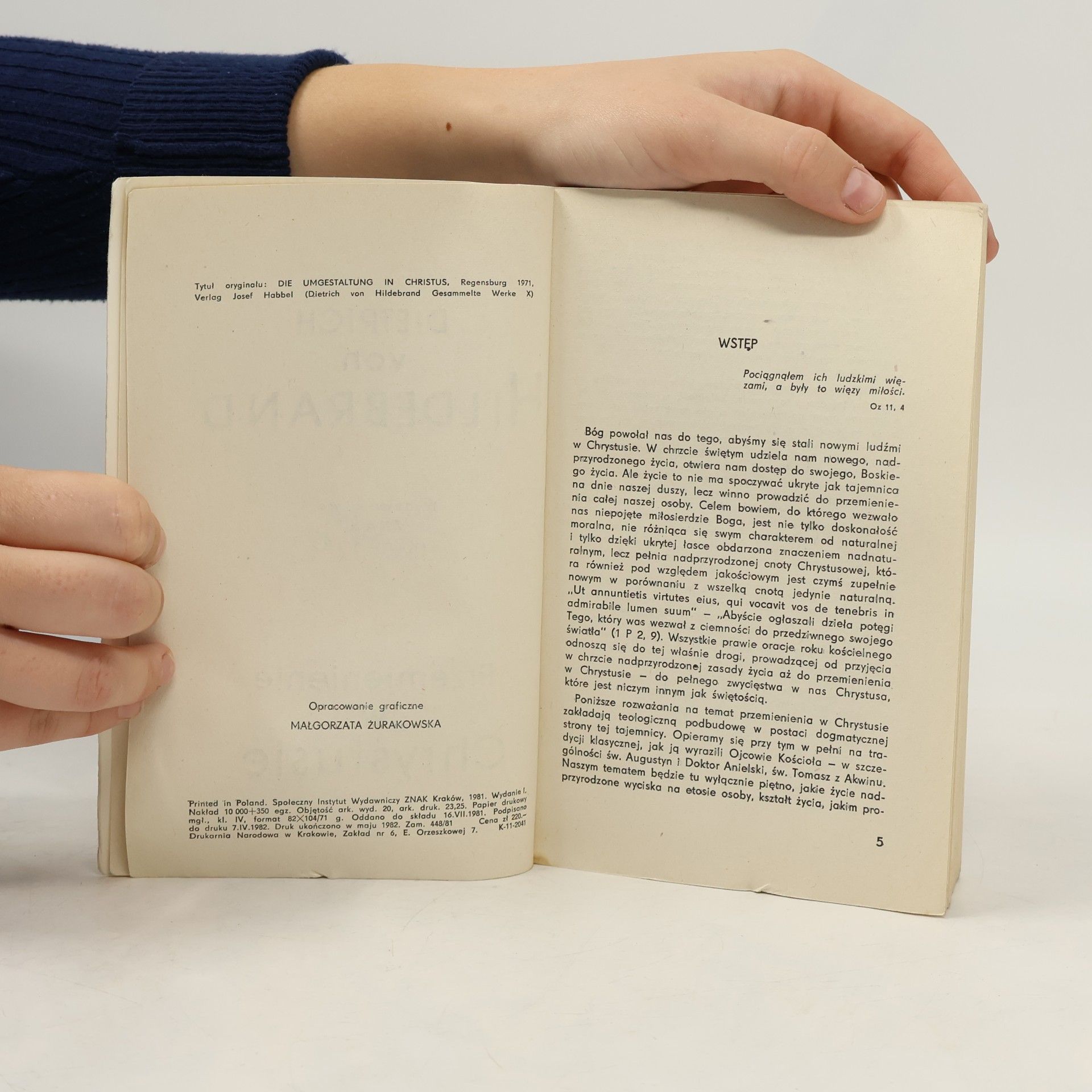 Dietrich von Hildebrand Przemienienie w Chrystusie