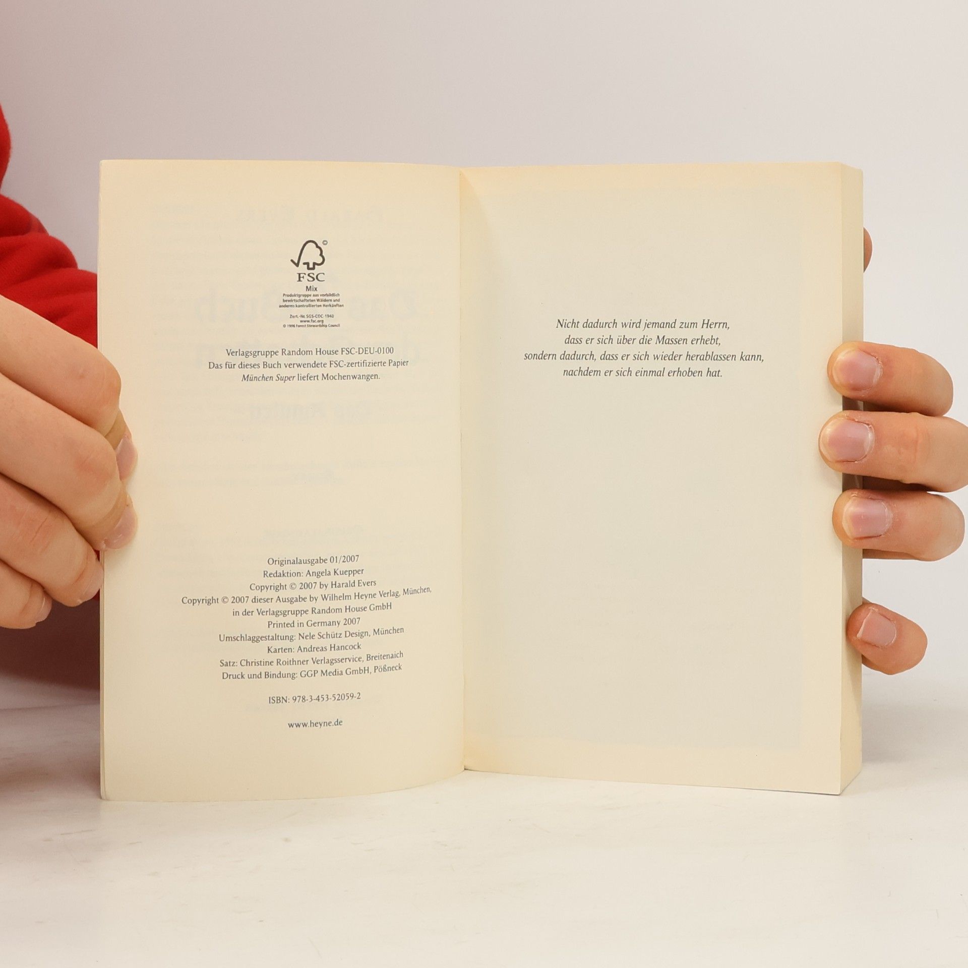 Harald Evers Das 7. Buch der Schatten