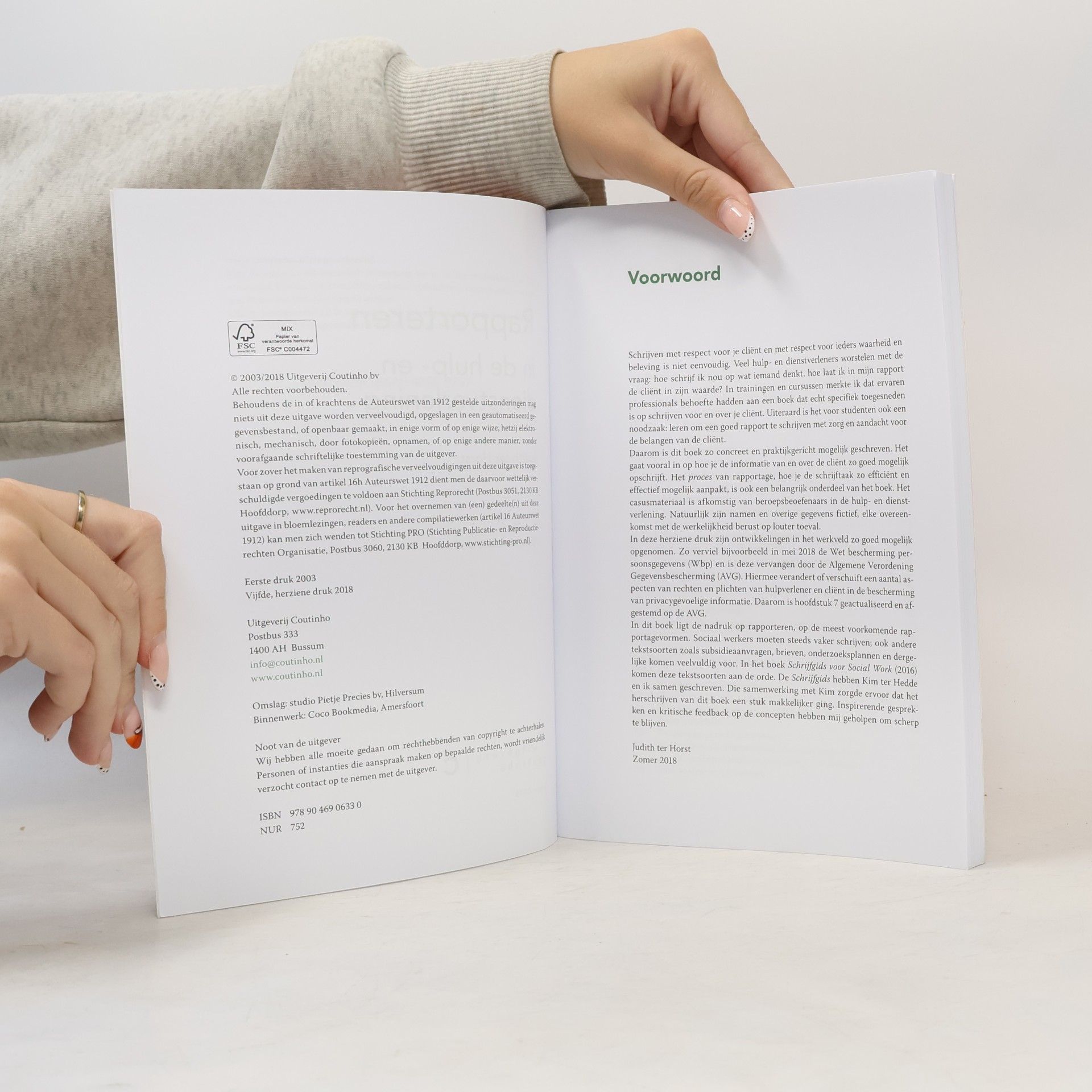 Judith ter Horst Rapporteren in de hulp- en dienstverlening