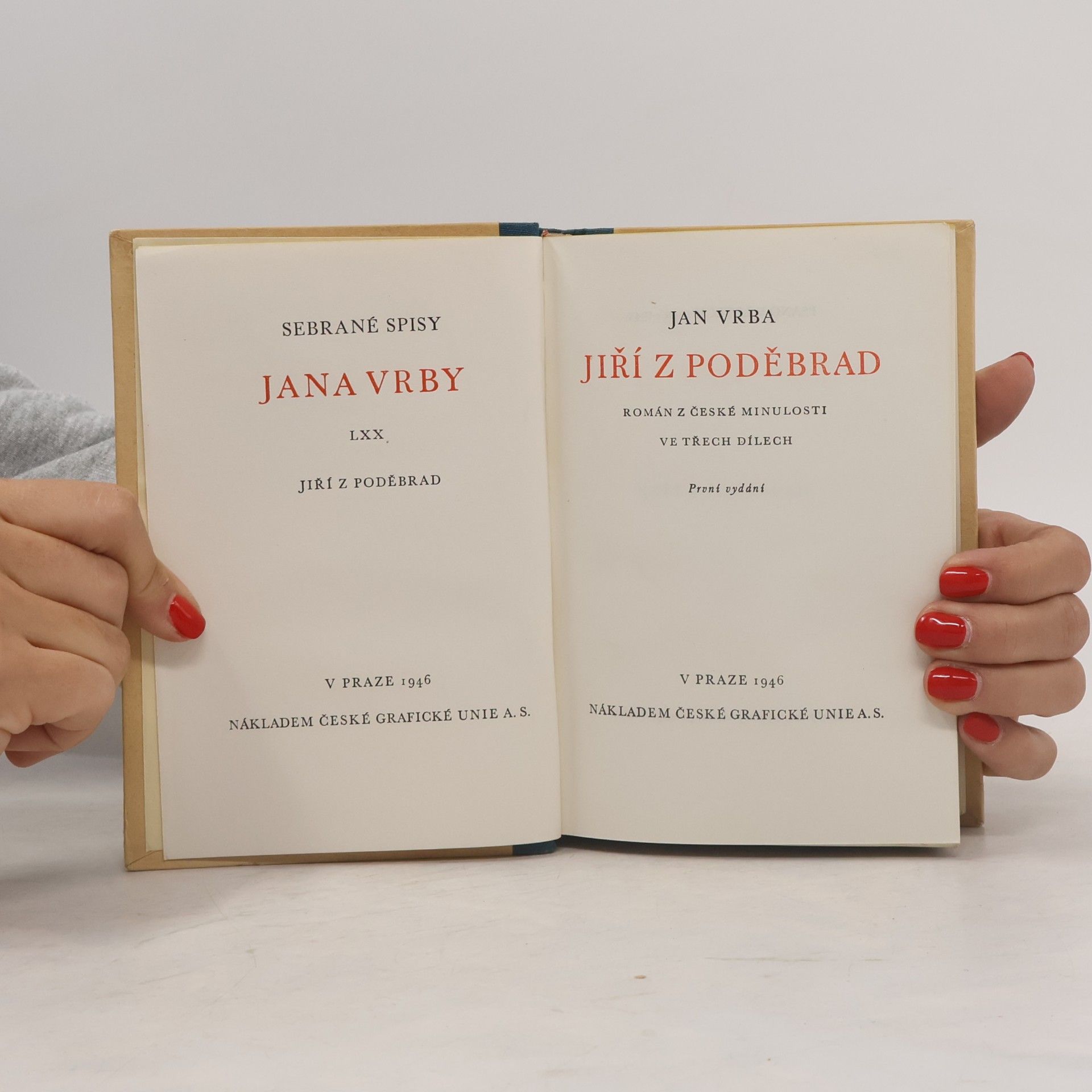 J. Vrba Jiří z Poděbrad III.