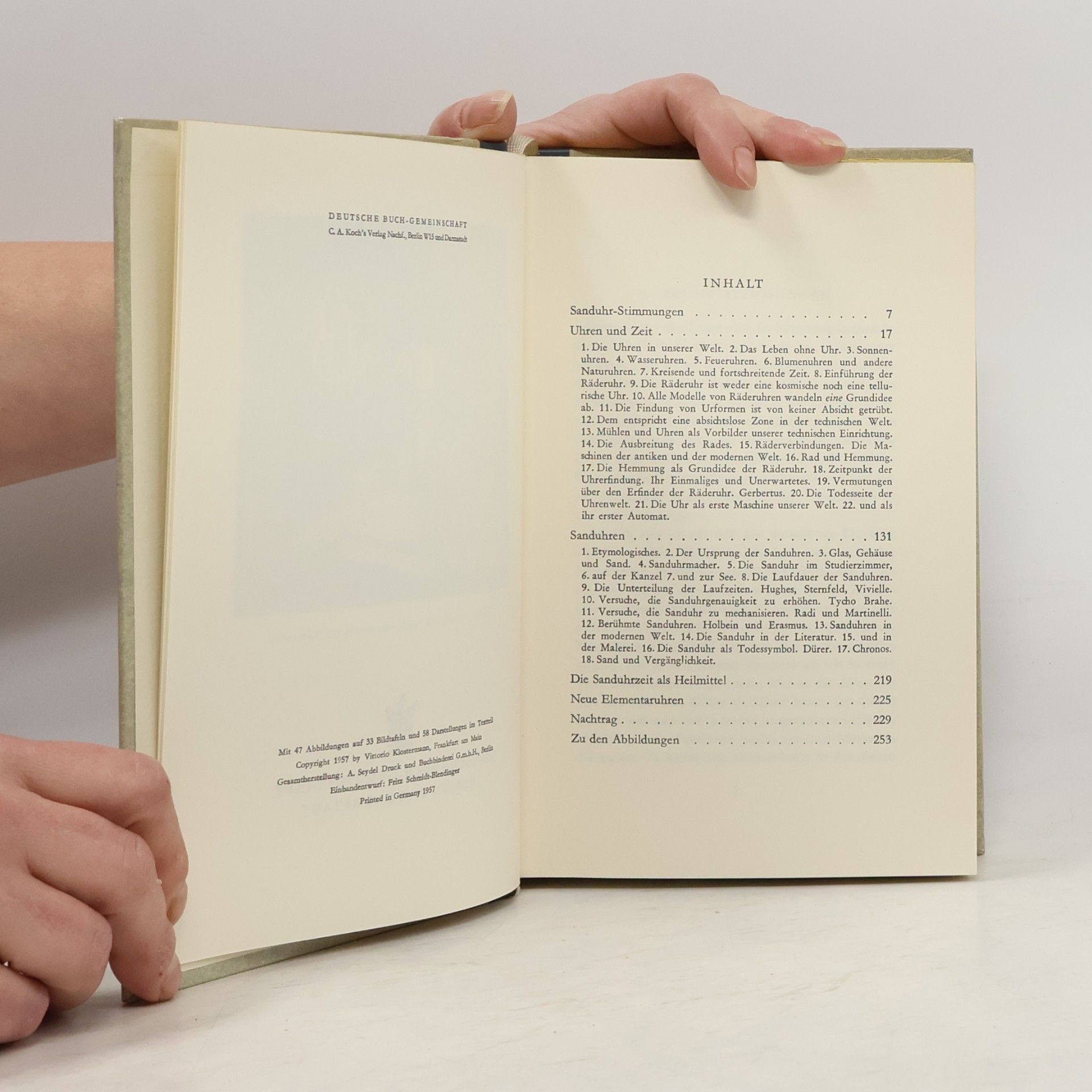 Ernst Jünger Das Sanduhrbuch