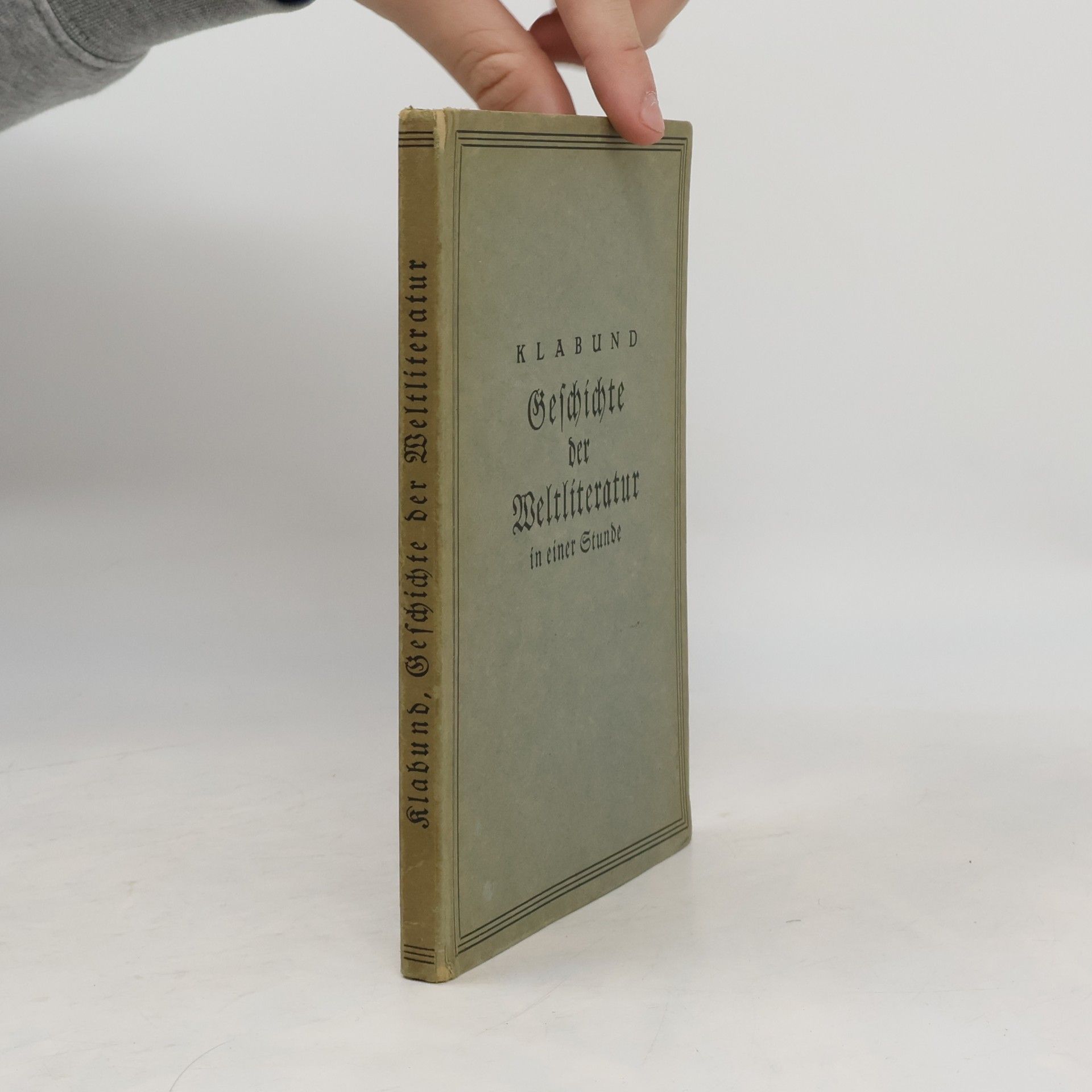 Geschichte der Weltliteratur in einer Stunde
