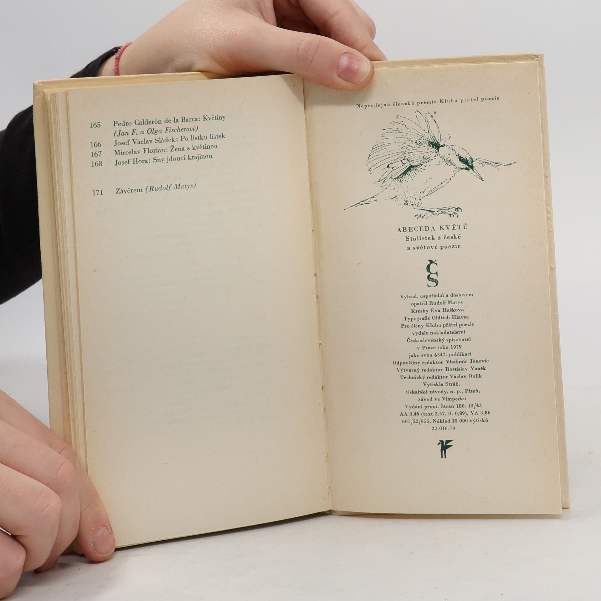 Rudolf Matys Abeceda květů. Stolístek z české a světové poezie